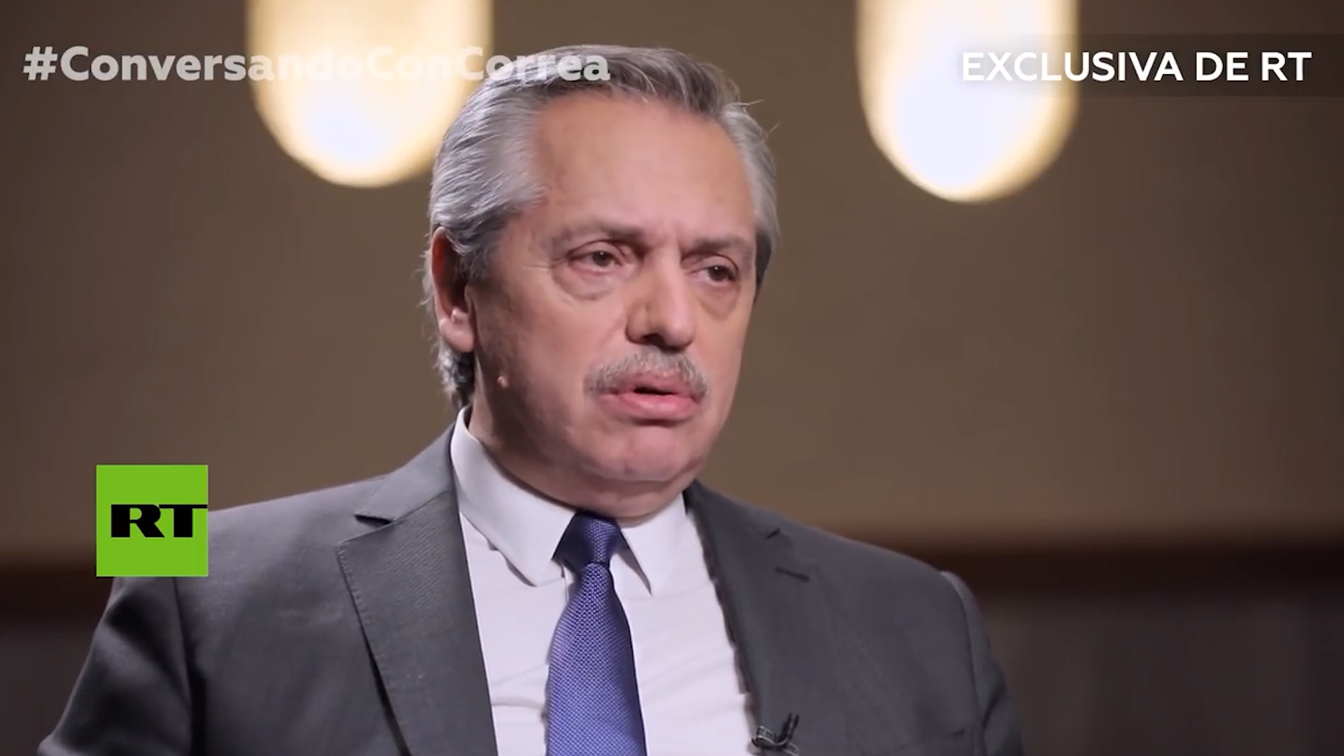 Alberto Fernández apuntó contra el presidente de Brasil, Jair Bolsonaro (RT)
