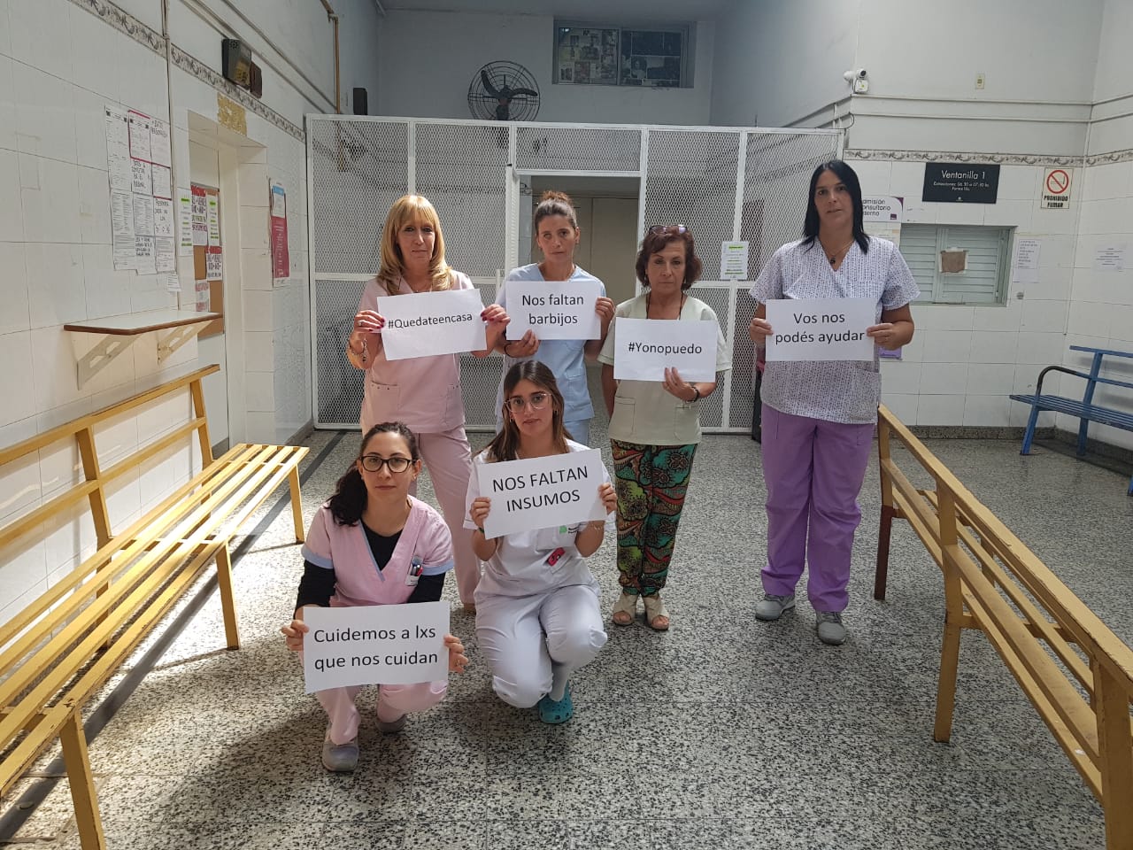 Enfermeras de Conurbano bonaerense se sumaron a la campaña de "quedate en tu casa"