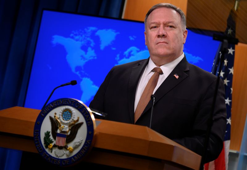 El secretario de Estado de EEUU, Mike Pompeo (Andrew Caballero-Reynolds/Pool vía REUTERS)