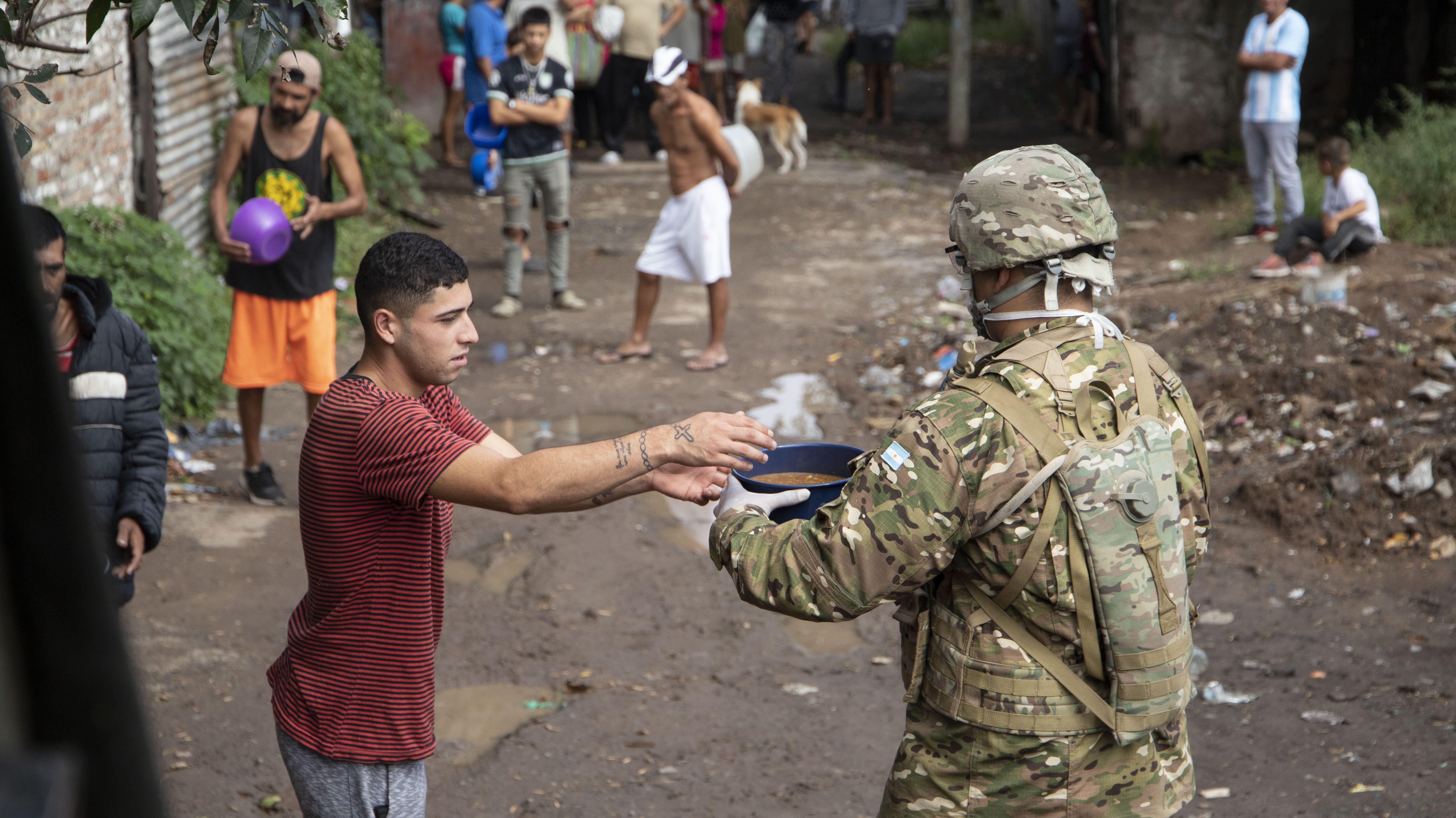 El Ejército Argentino volvió a La Matanza para brindar asistencia en los barrios más pobres