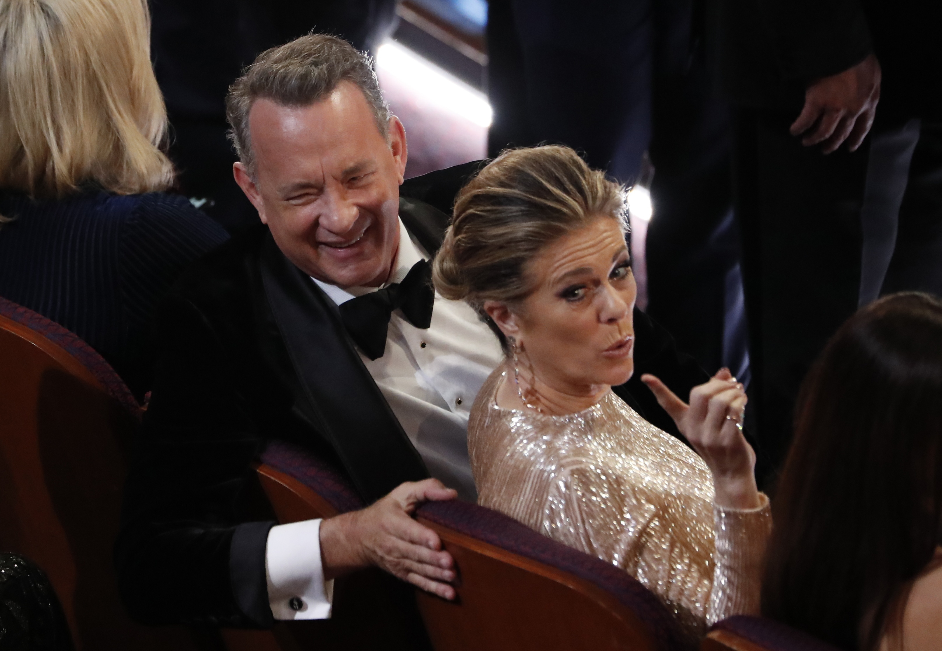 Tom Hanks and Rita Wilson comparten galas y suelen mostrarse sonrientes y divertidos (REUTERS/Mario Anzuoni)