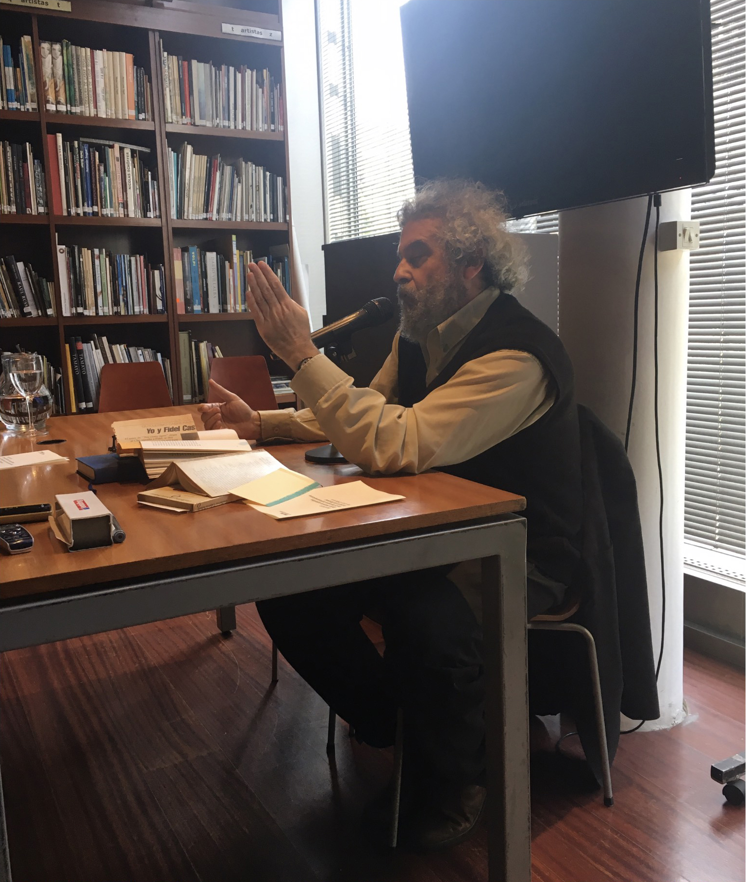 Chitarroni profesor (22/09/16). Foto: Alicia Vázquez (gentileza MALBA)