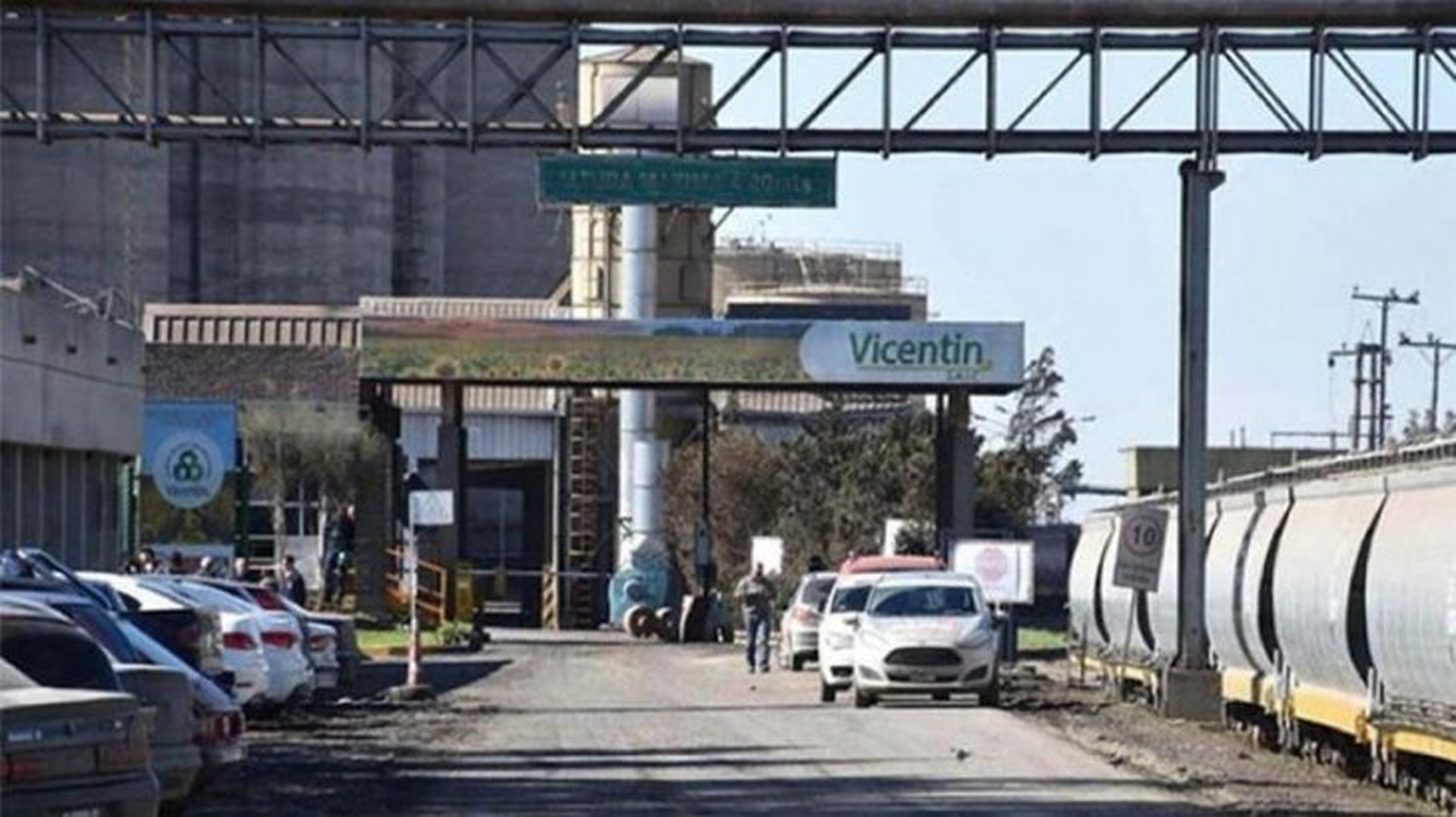 La planta de Vicentín en la zona del gran Rosario