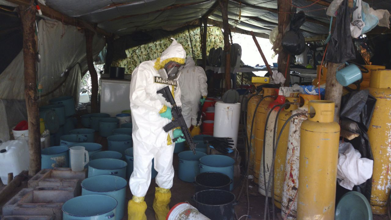 La producción de drogas sintéticas podría verse afectada por el coronavirus (Foto: SEMAR /CUARTOSCURO)