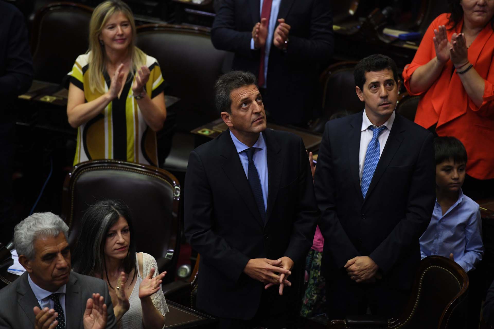Sergio Massa, presidente de la Cámara de Diputados, junto a