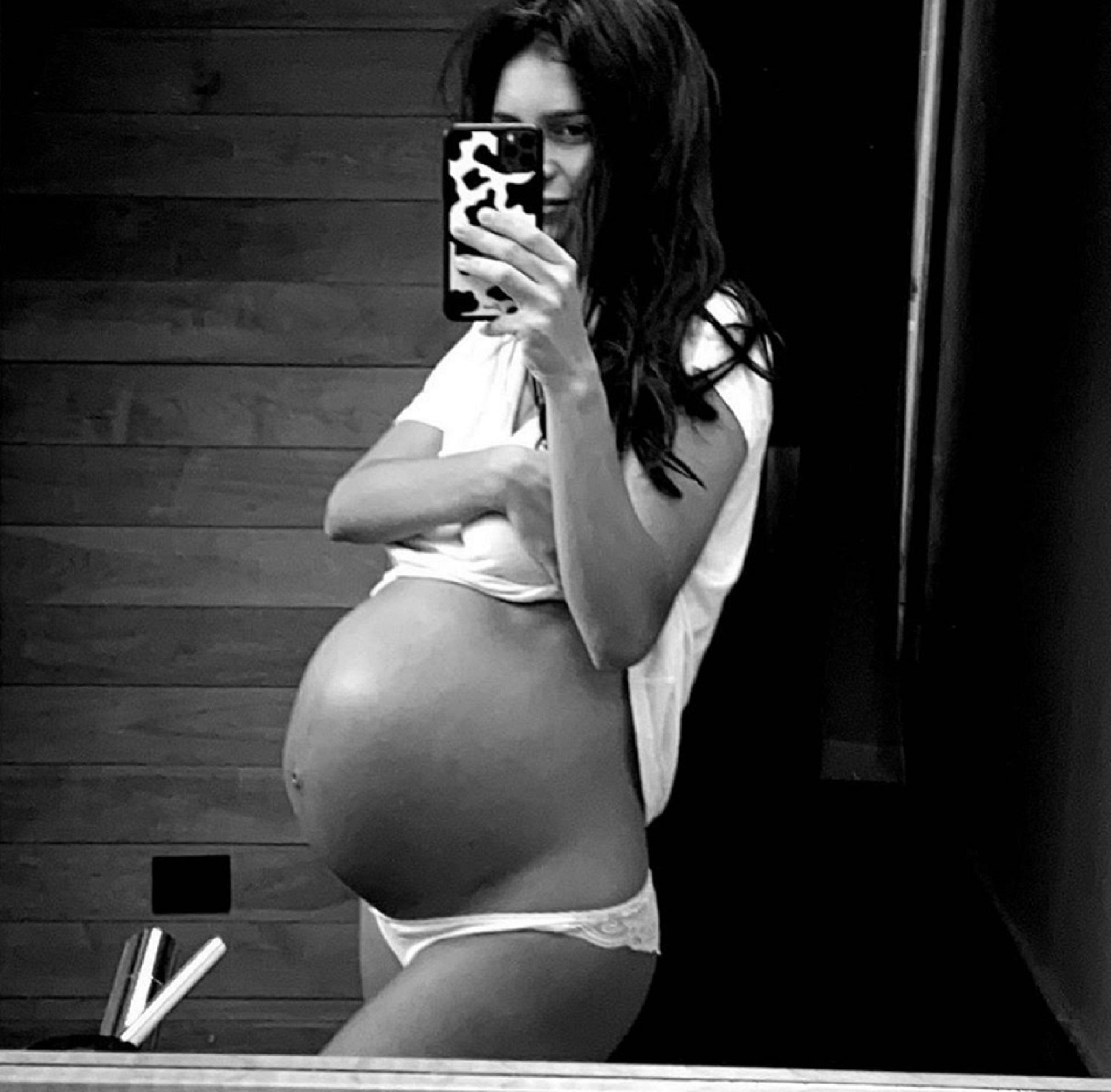 Una de las últimas fotos que subió Zaira, antes de dar a luz a Viggo (Instagram)