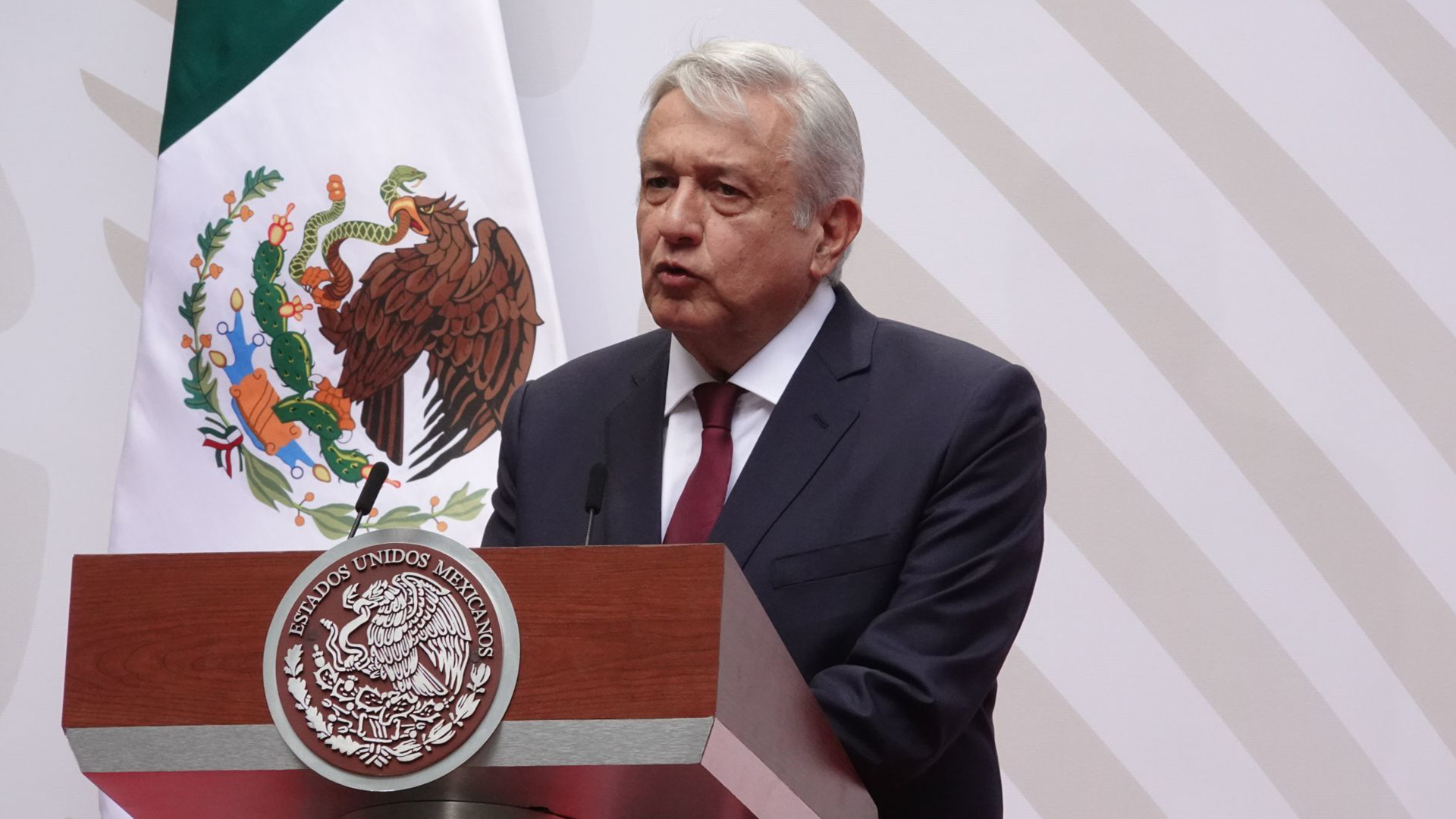 AMLO ofreció su esperado discurso desde el Palacio Nacional, donde vive y despacha (Foto: Cuartoscuro)