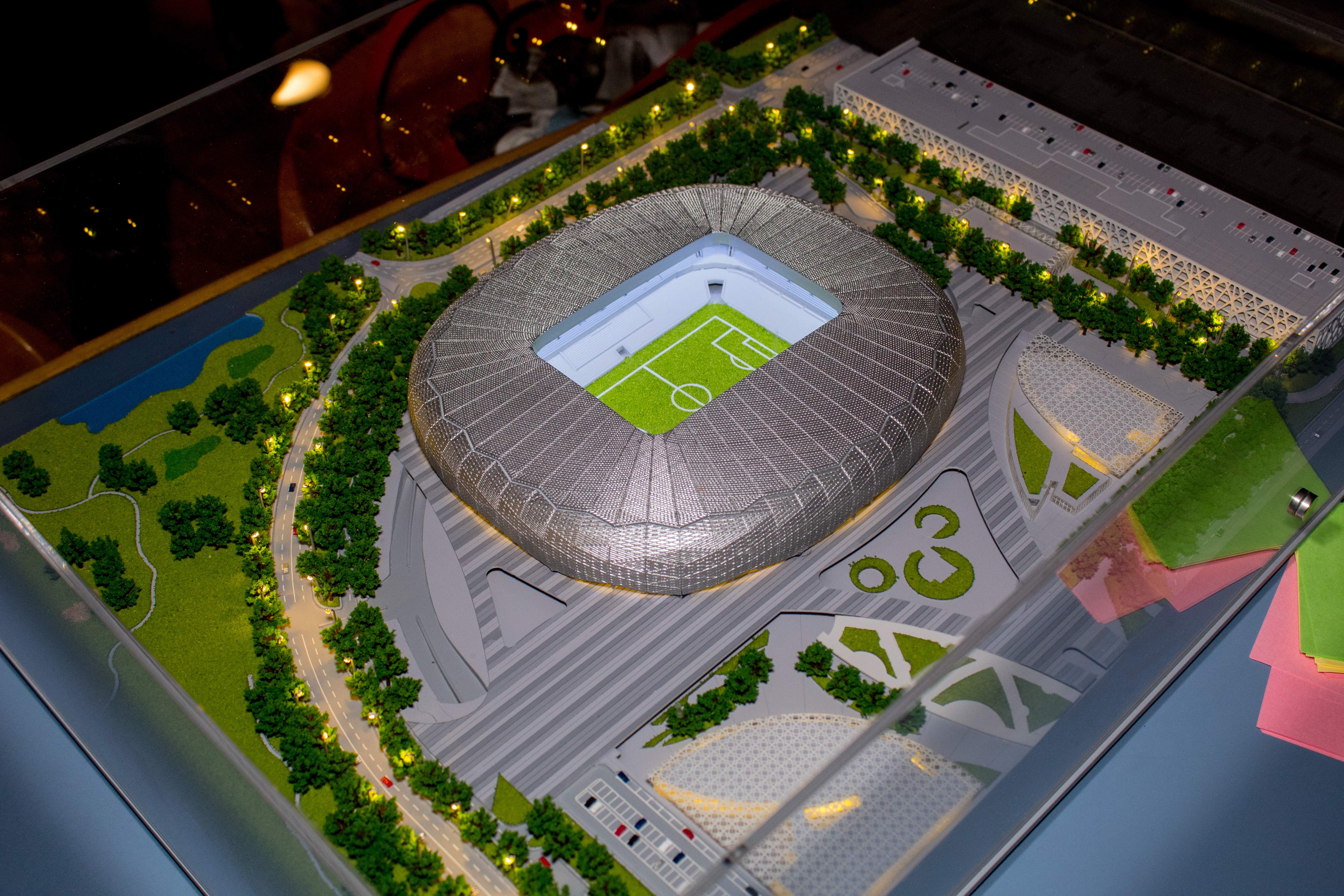 La maqueta del estadio