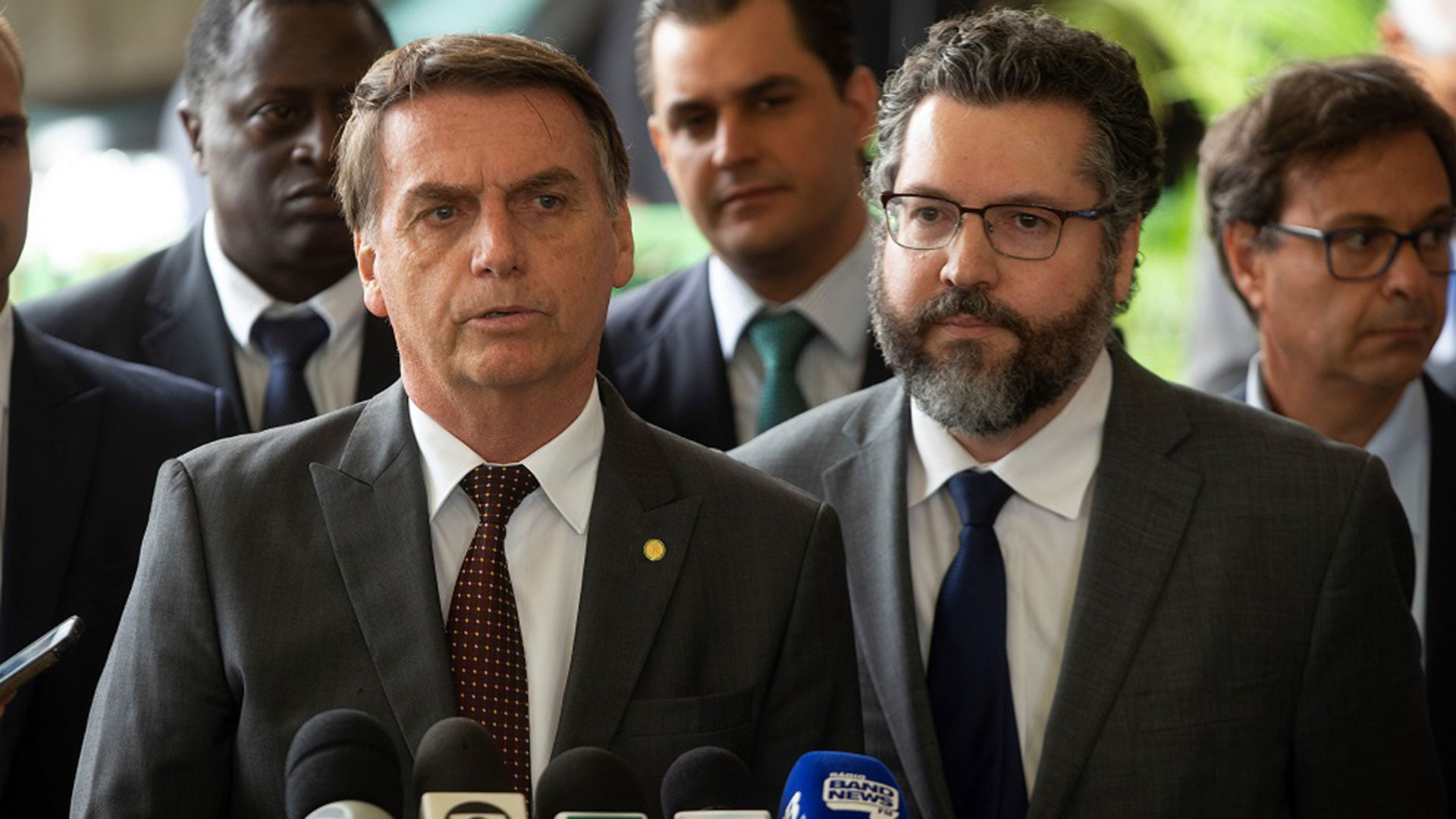 Jair Bolsonaro y su canciller, Ernesto Araújo (EFE)