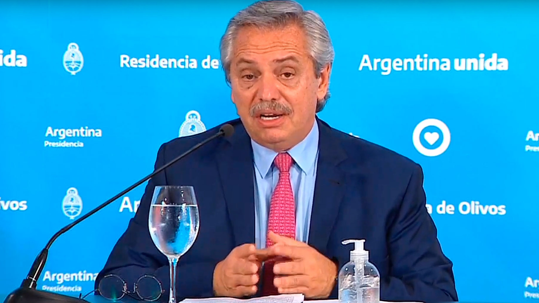 El presidente de la Nación, Alberto Fernández