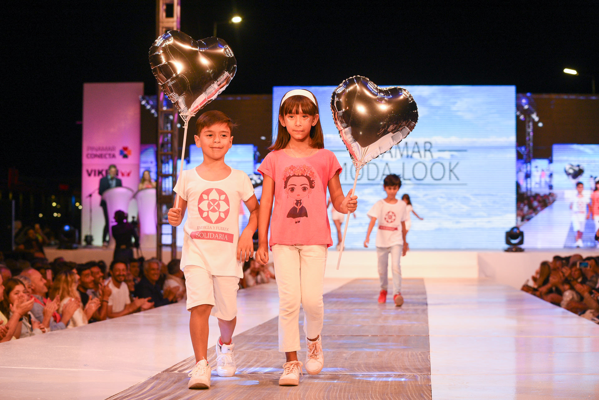 Los niños también participaron del tradicional desfile de Pinamar