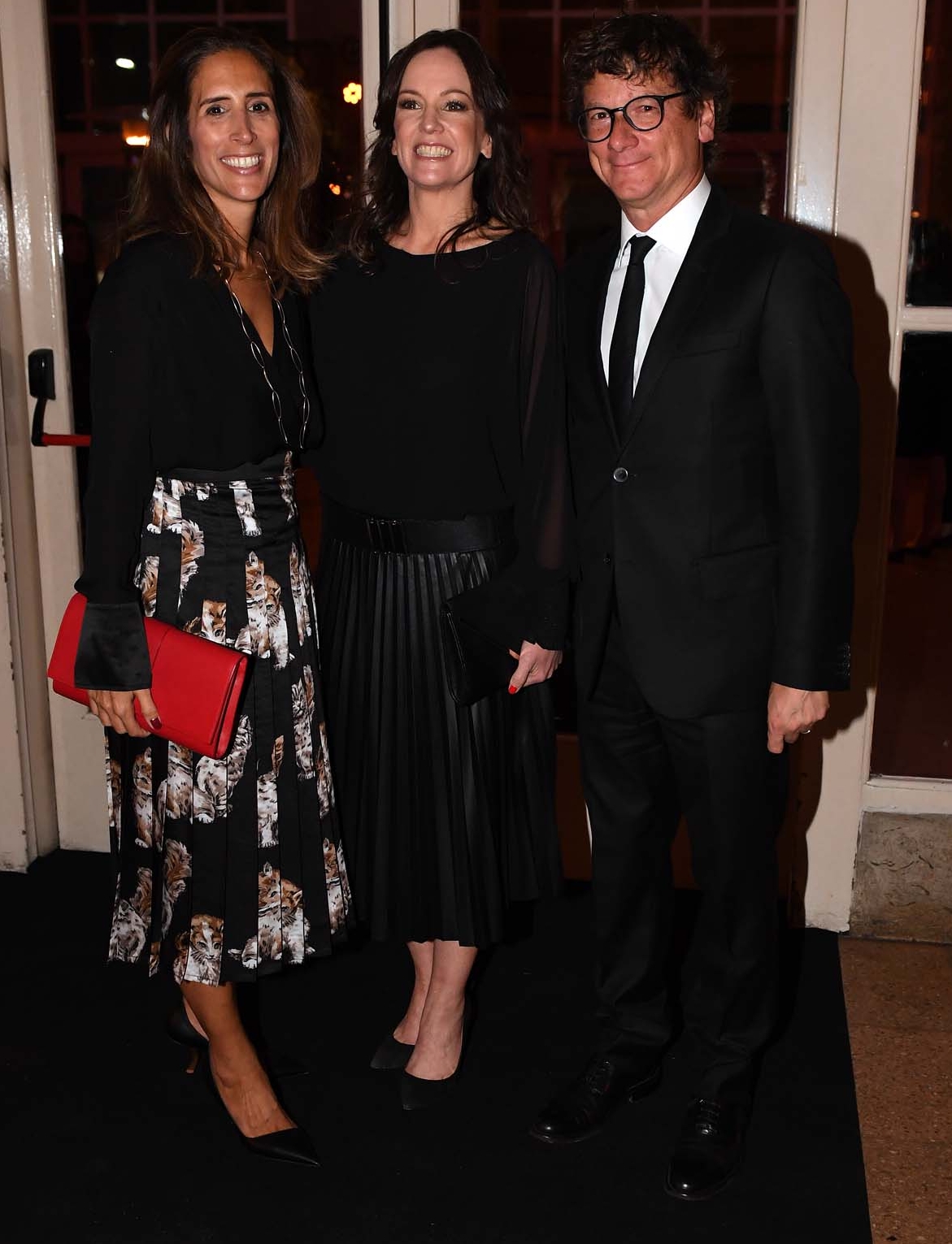La ministra de Desarrollo Social, Carolina Stanley, junto al presidente de HSBC Argentina, Gabriel Martino, y su mujer Florencia Perotti
