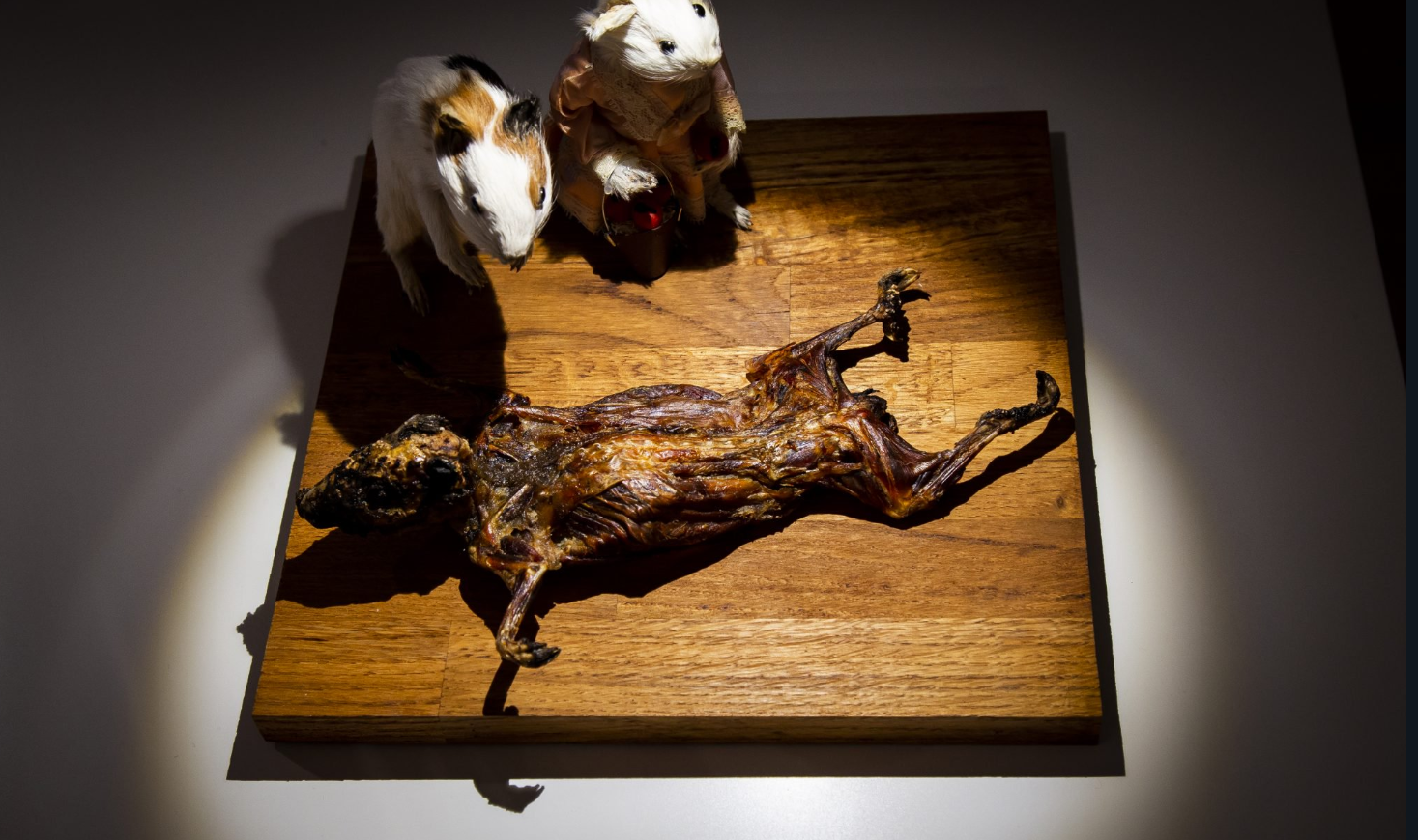 El Cuy (cobaya) asado de Perú (Foto: AFP)