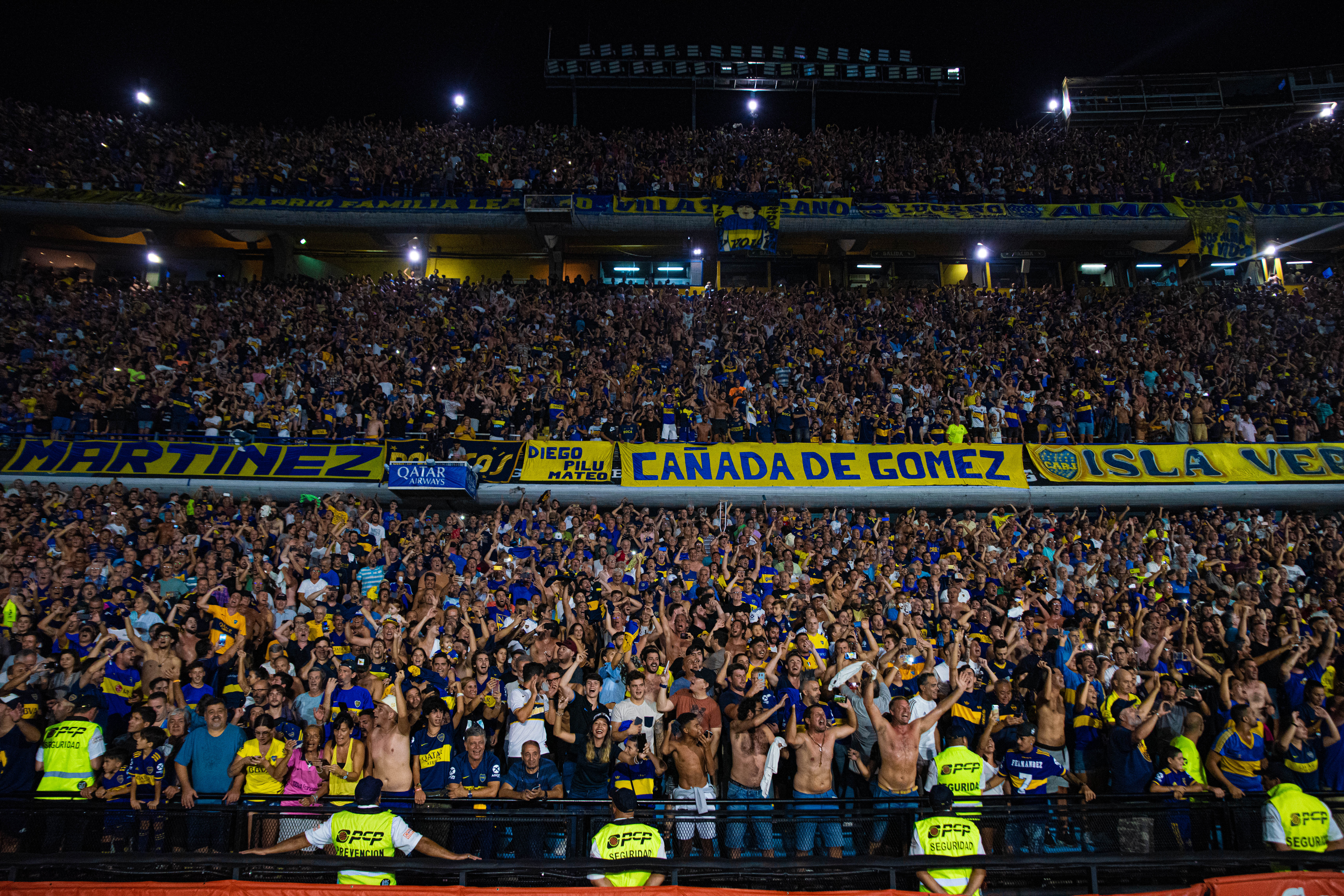 El público xeneize deliró en la Bombonera (Franco Fafasuli)