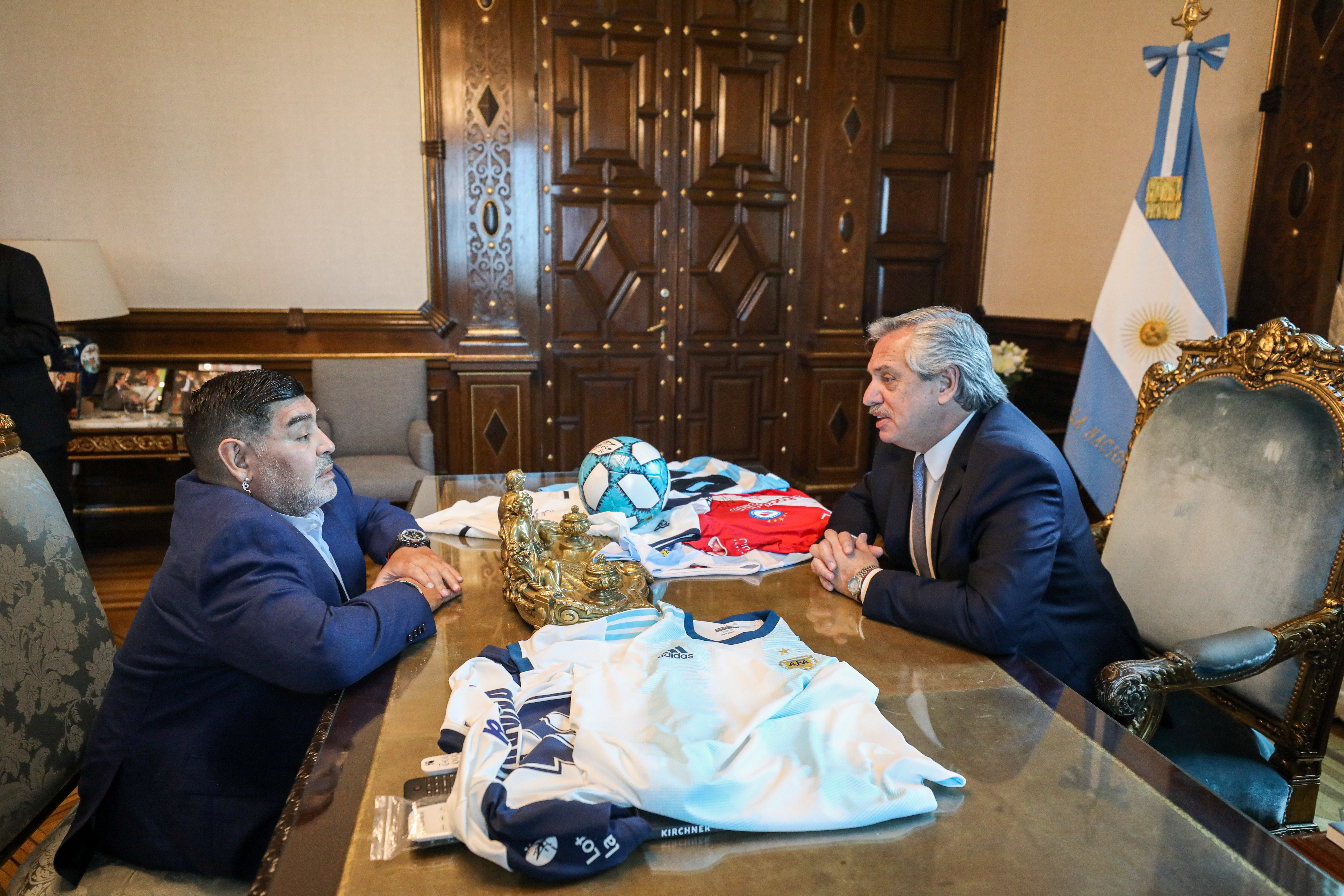 La charla duró 40 minutos aproximadamente en el despacho del Presidente (Foto: Presidencia)