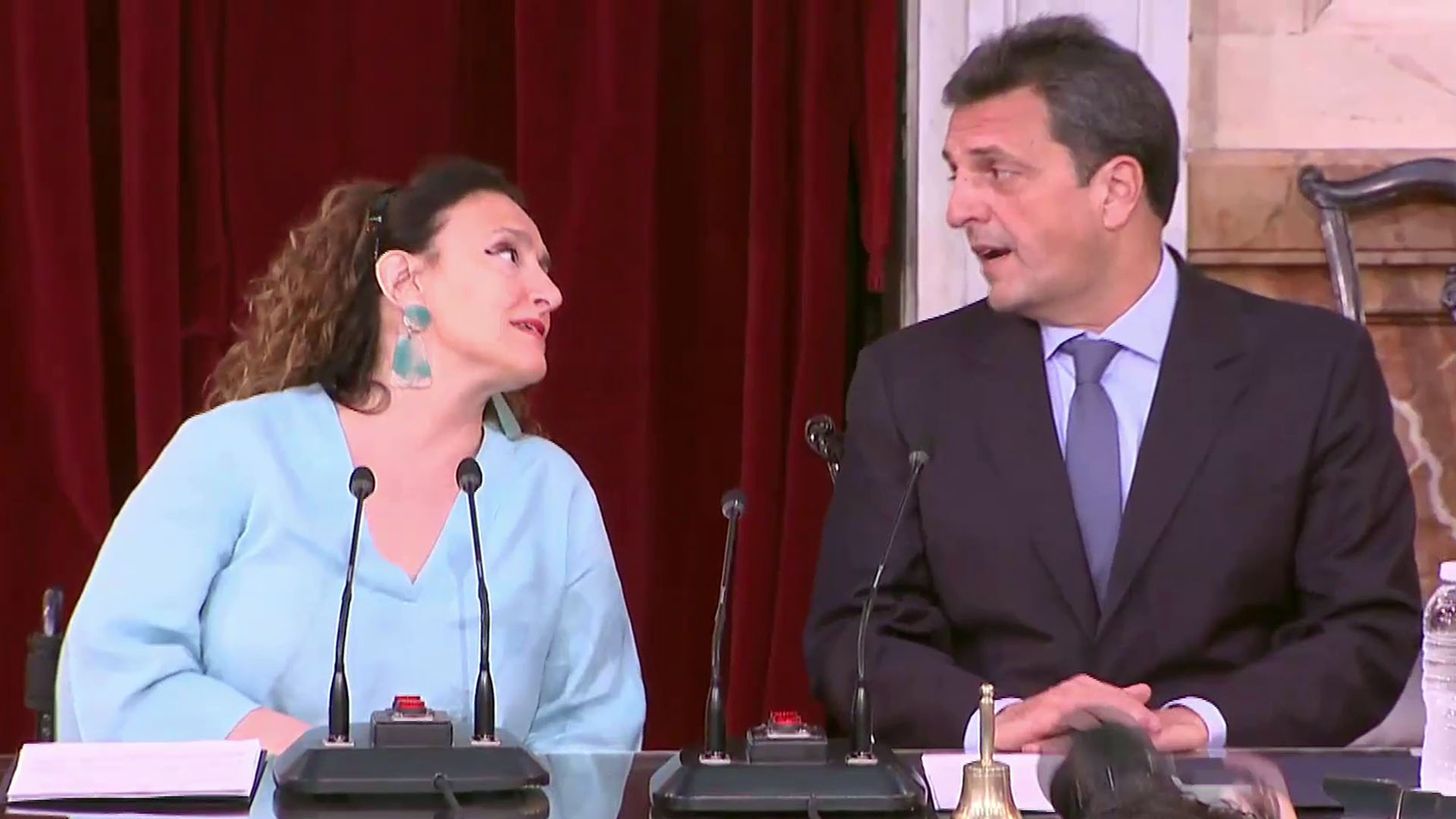 Gabriela Michetti y Sergio Massa, flamante titular de la Cámara baja
