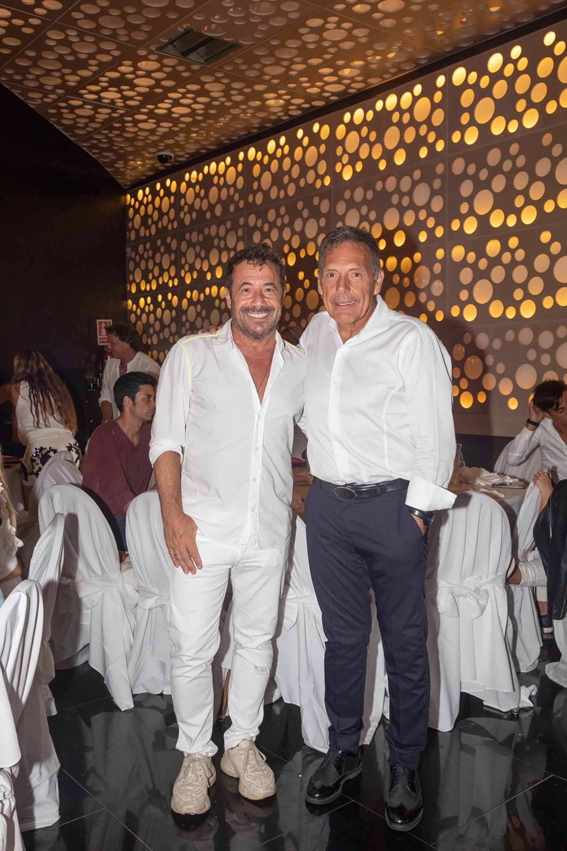Ricky Sarkany y Miguel Ángel Russo en la gran fiesta de Enjoy Punta del Este
