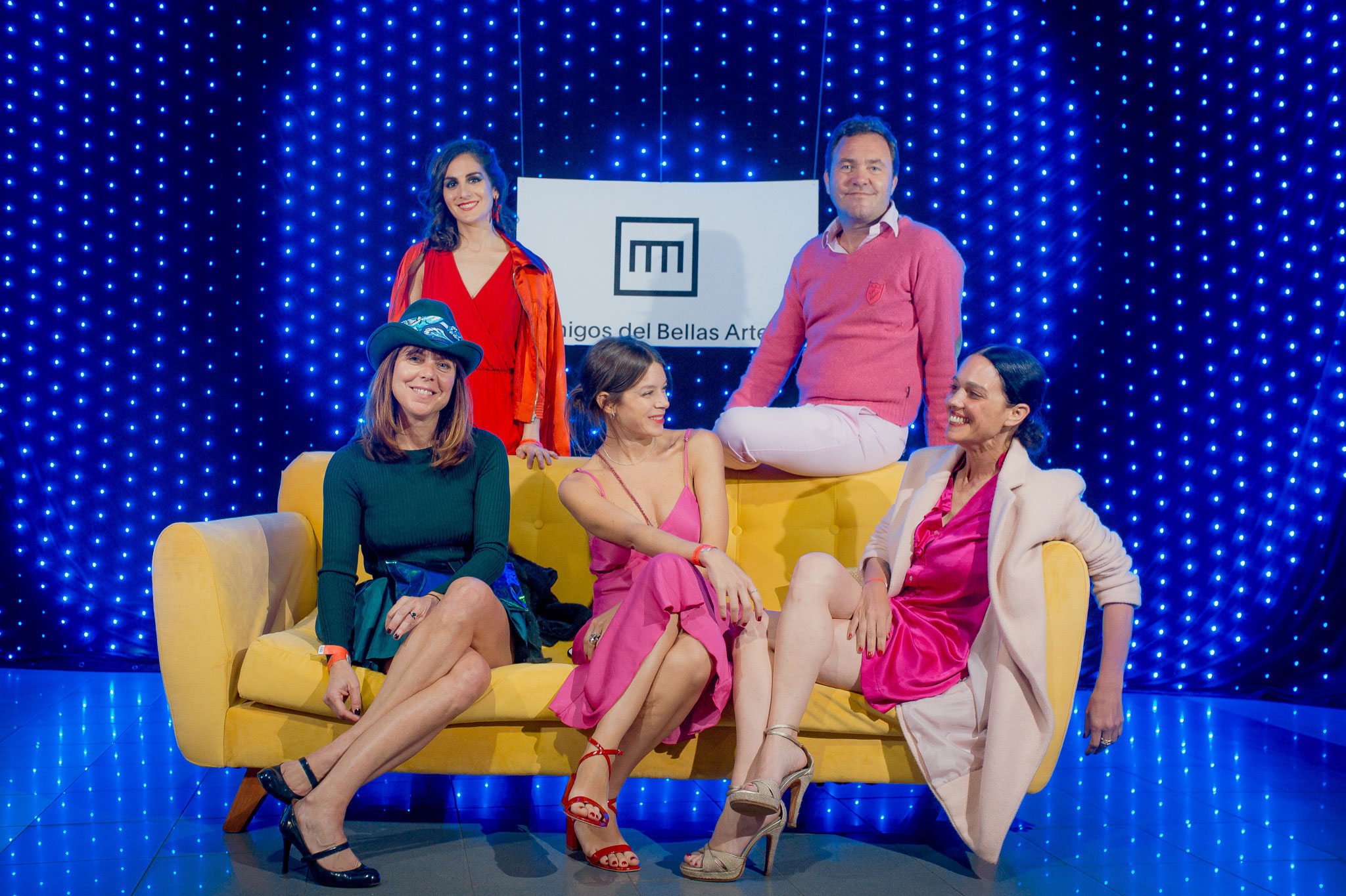 Sofía Pinto, Matías Martins, Paz Caradonti, Carolina Solari y Bernardita Martínez Vivot