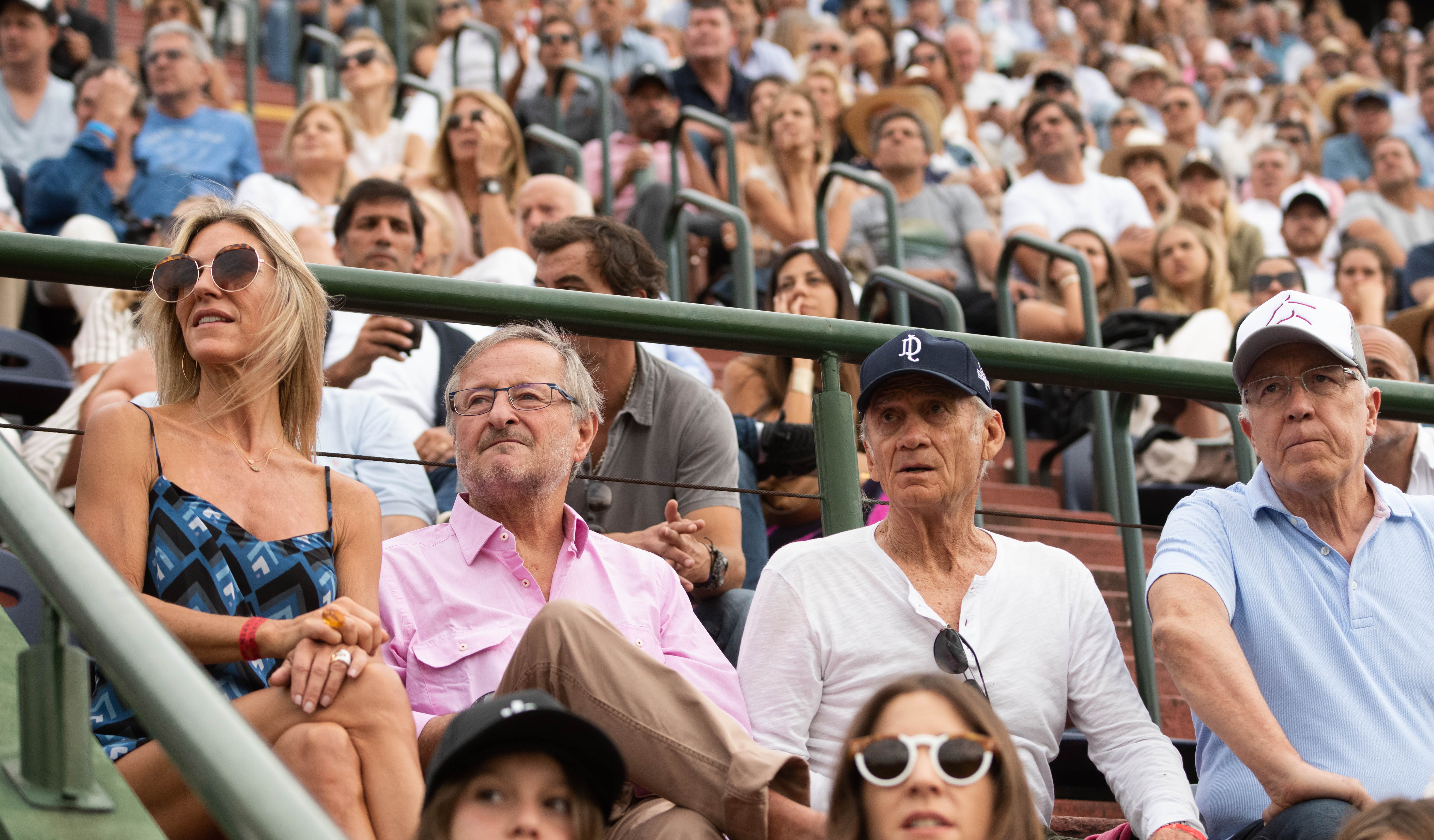 Gabriela Castellani, Cristiano Rattazzi, Adolfo Cambiaso (padre) y Guillermo Nielsen