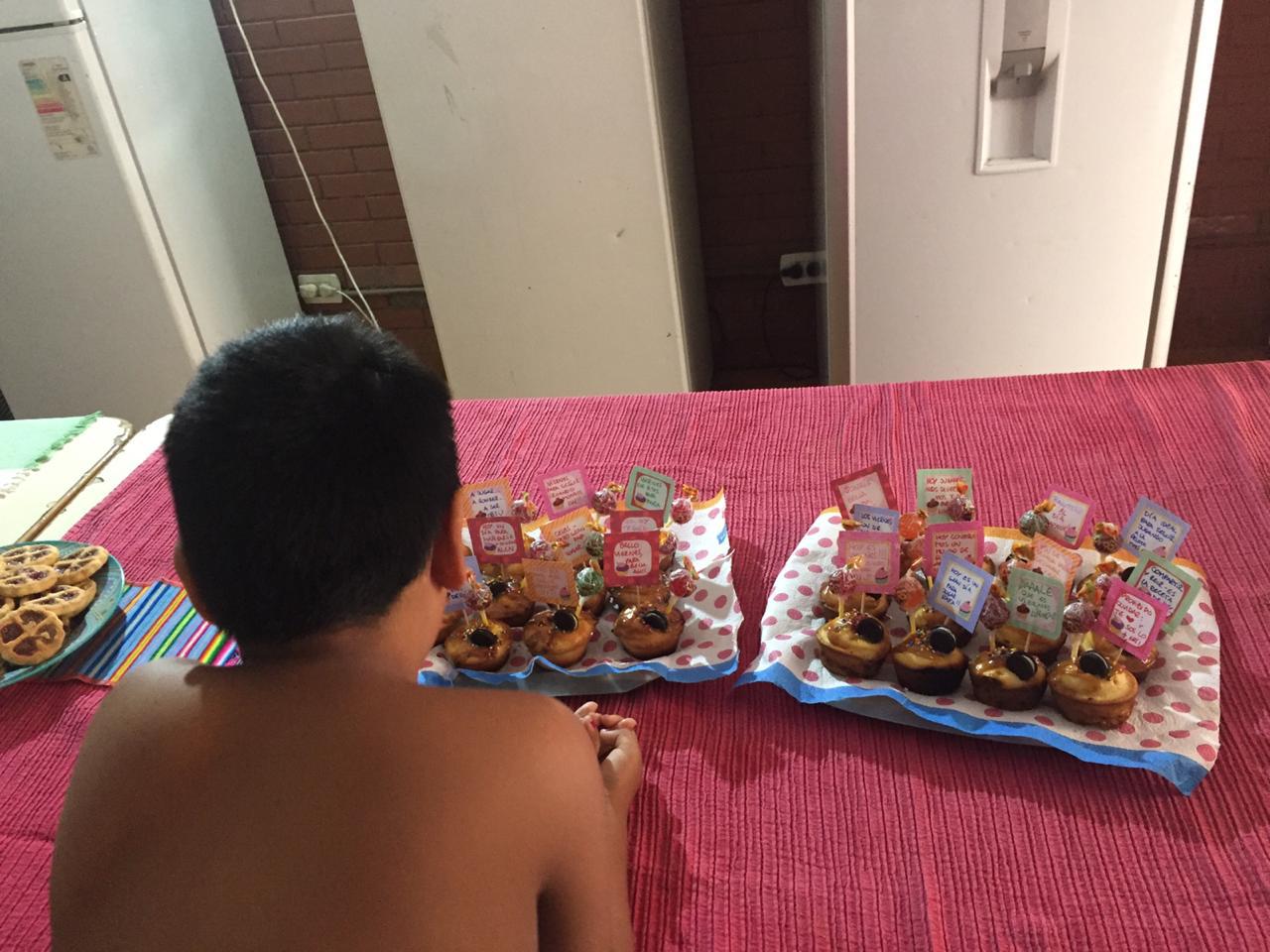 El resultado de las actividades de cocina que hicieron los chicos