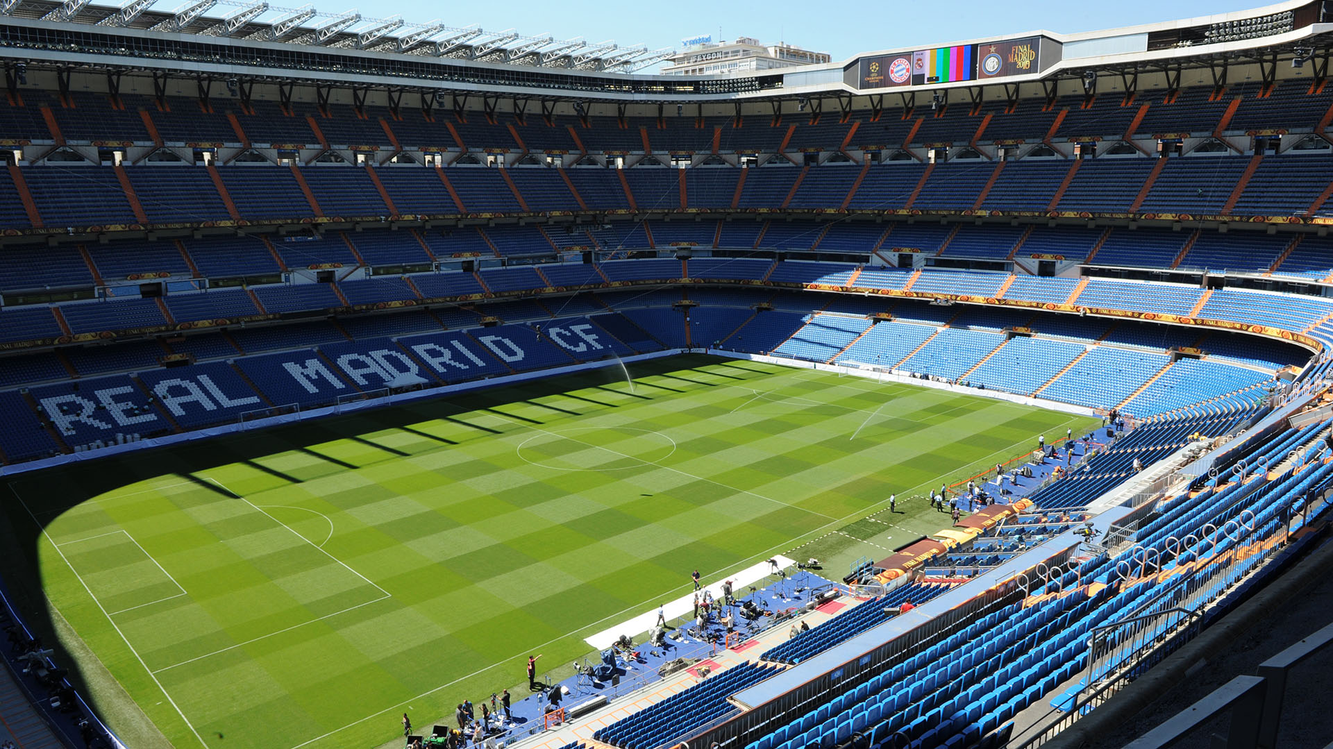 El Santiago Bernabeu, vacío (Photo by Mladen ANTONOV / AFP)