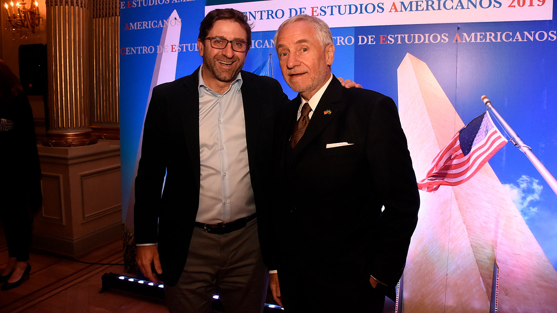 El secretario de Relaciones Internacionales de la ciudad de Buenos Aires Fernando Straface con Savino