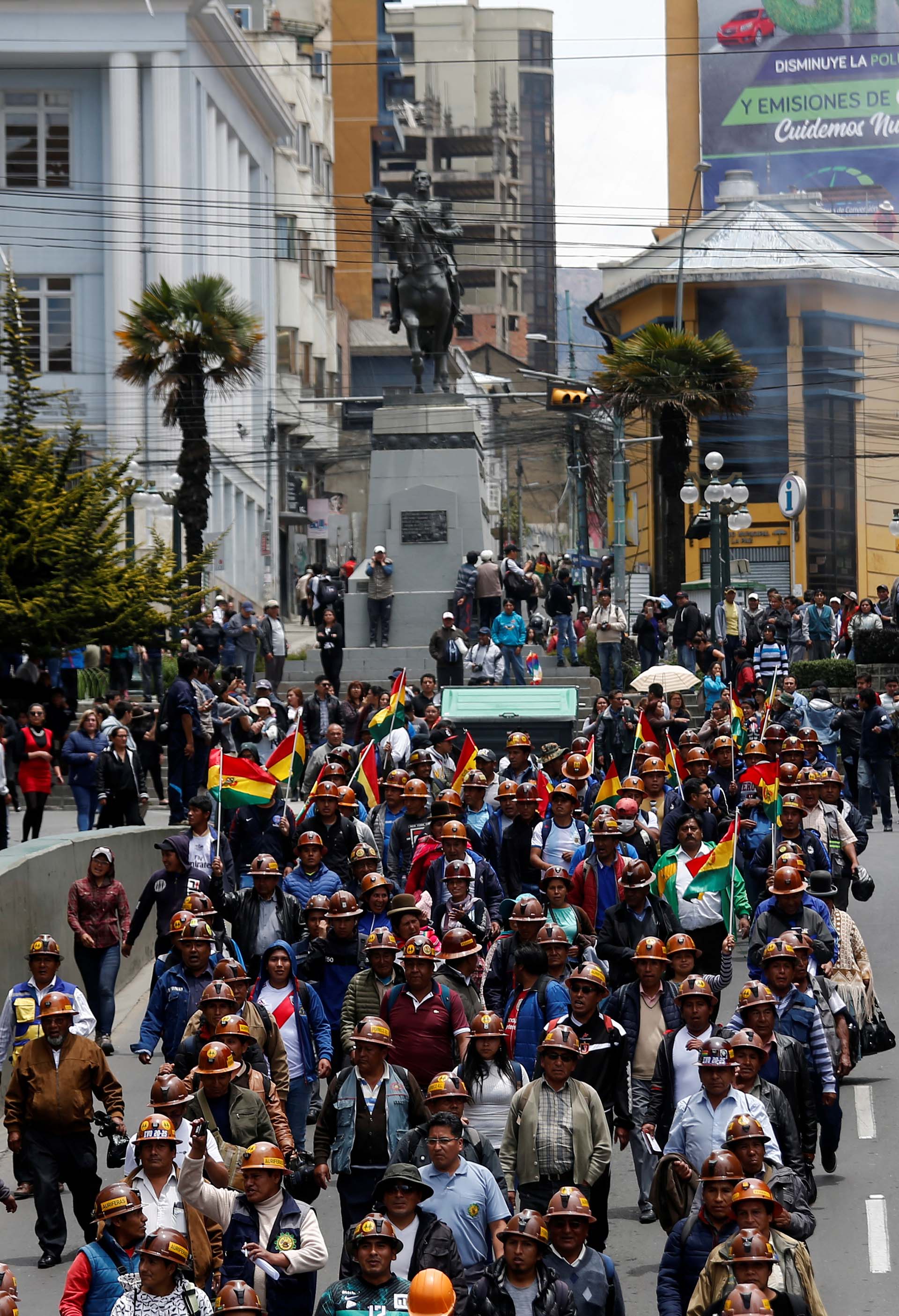 Seguidores de Evo Morales se movilizaron en La Paz (REUTERS/David Mercado)