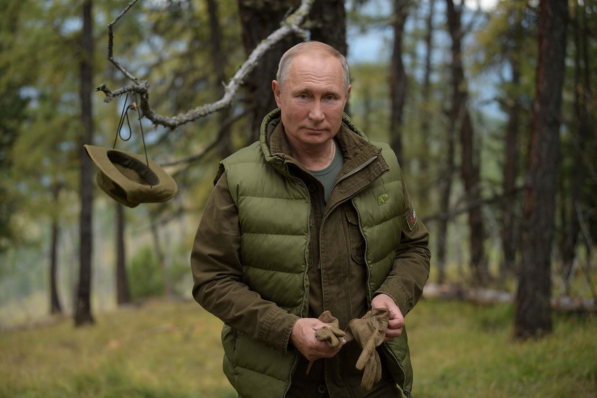 Vladimir Putin recorrió la ecorregión de taiga de Siberia Oriental