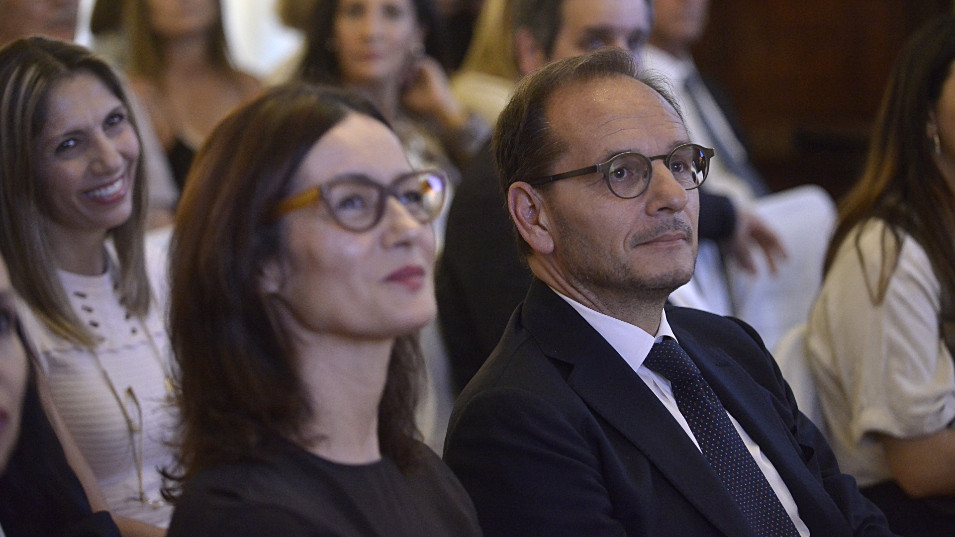 El embajador Giuseppe Manzo y su mujer Alma