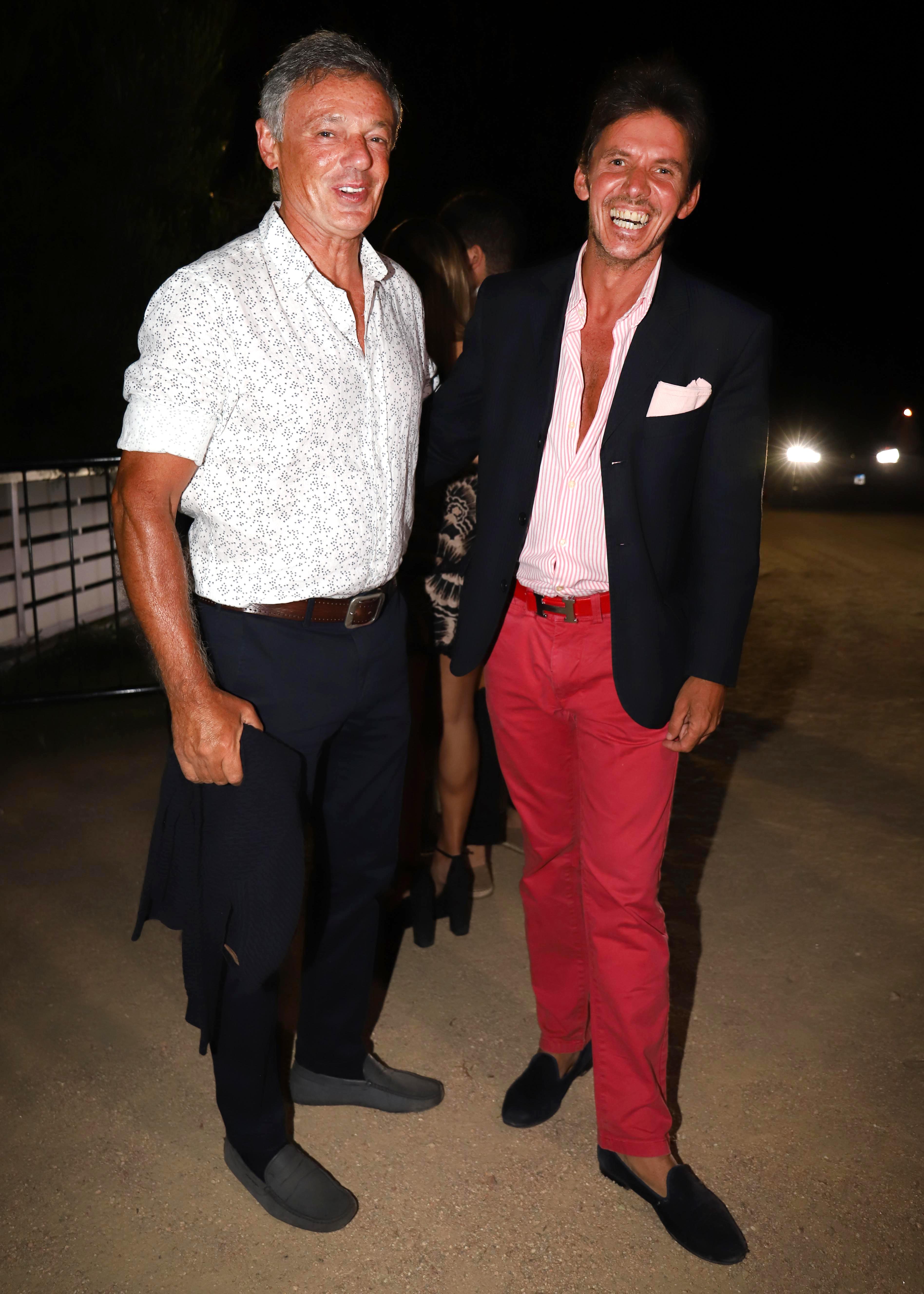 Francisco Cabrera y Gerard Confalonieri, divertidos y cancherísimos en la fiesta de Giuseppe Cipriani