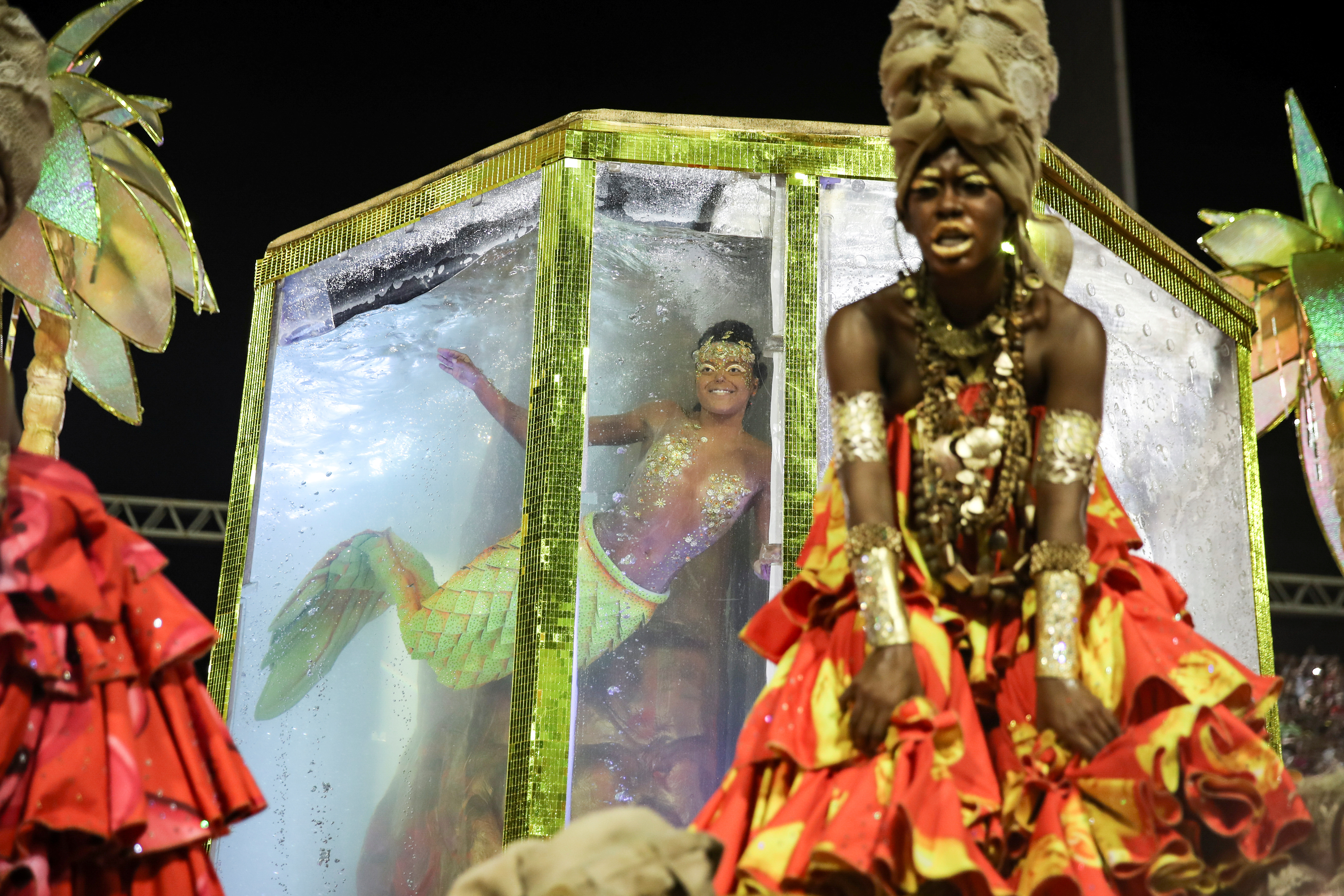 Viradouro samba school perform REUTERS/Ricardo Moraes