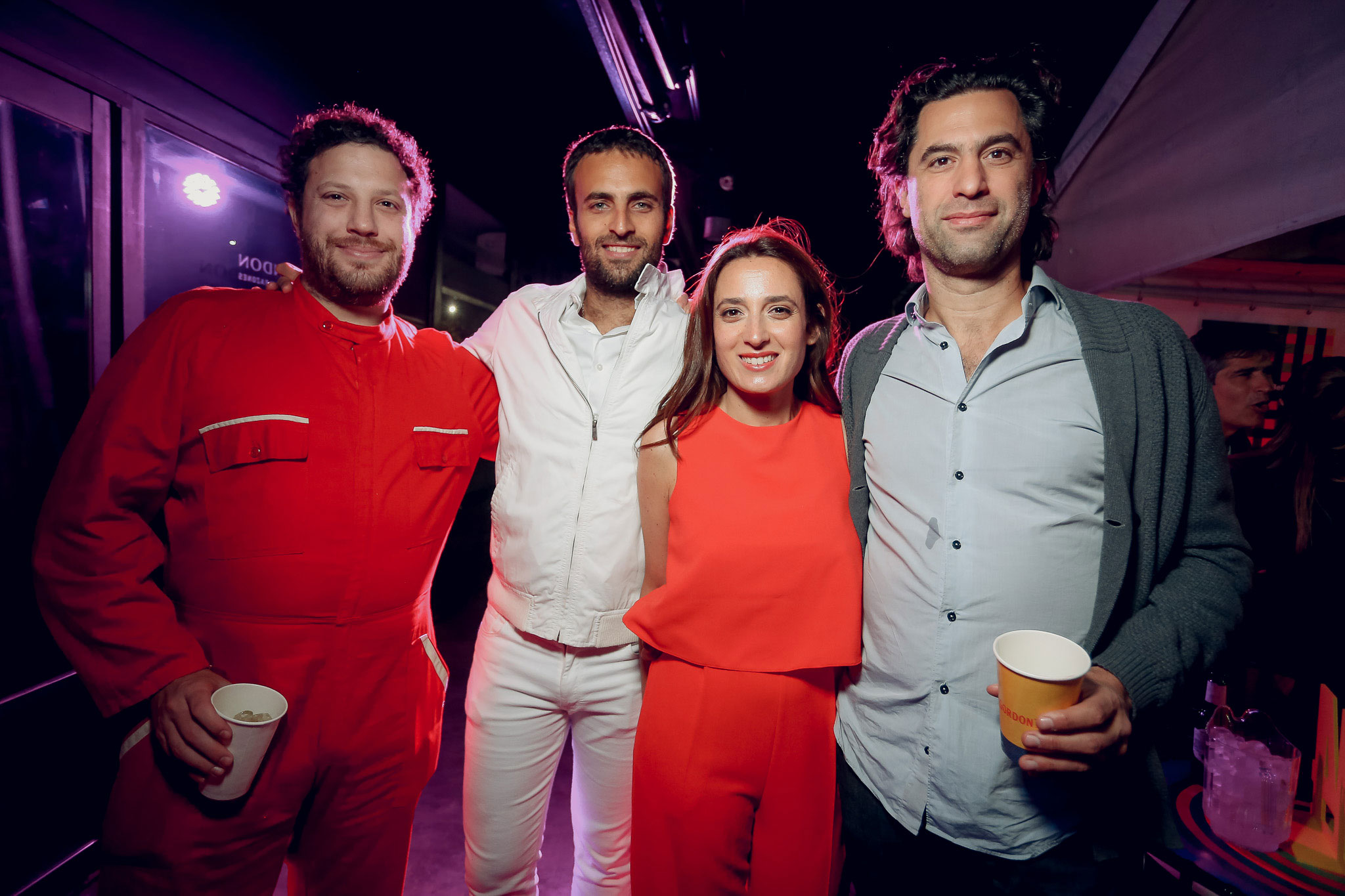 Santiago Oria, Felipe y Magdalena Grüneisen, y Federico Cánepa