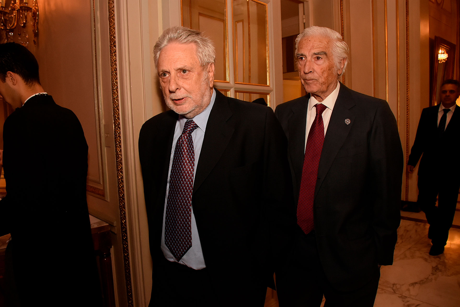 Mario Llambias y Luciano Miguens, referentes del campo en la cena del Alvear
