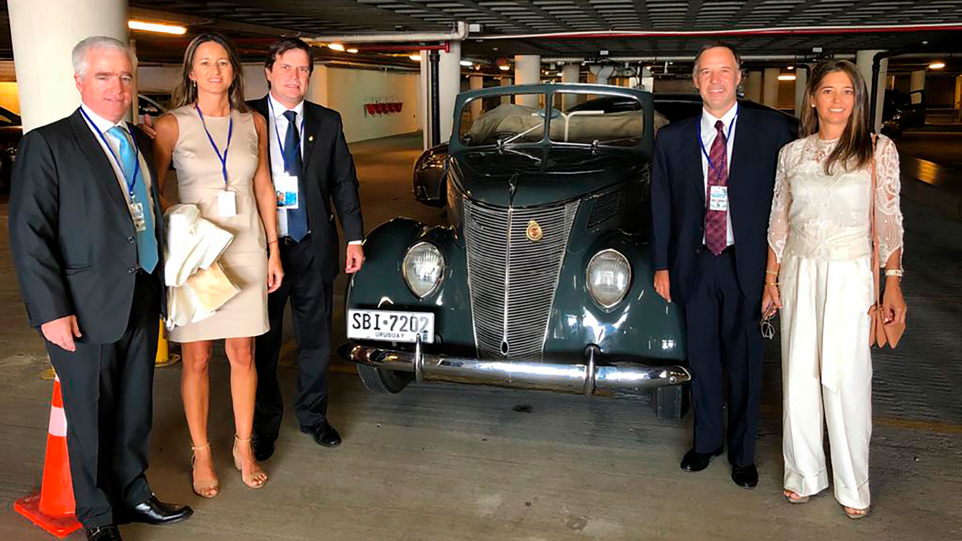 El Ford V8 elegido por Lacalle Pou, horas antes de la ceremonia