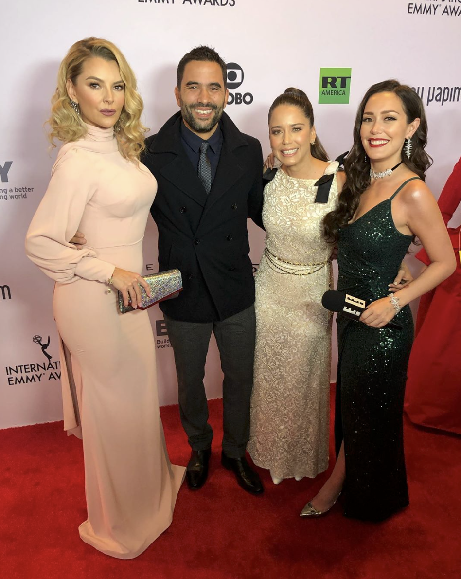 Marjorie de Sousa, Ignacio Serricchio, Ana Claudia Talancón y Carla Medina (Foto: E! Entertainment/E! Online Latino)
