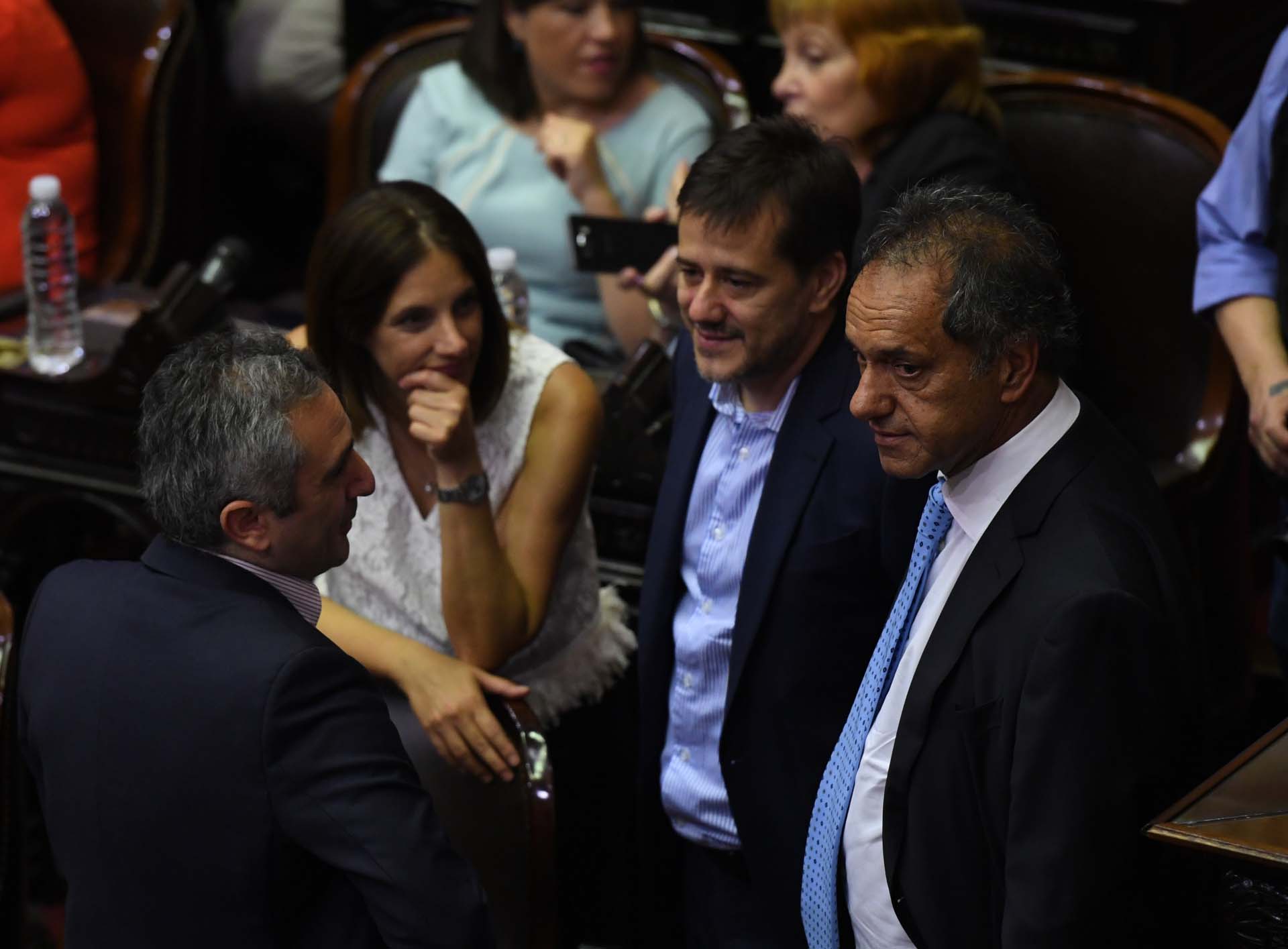 Larroque, Recalde, Scioli