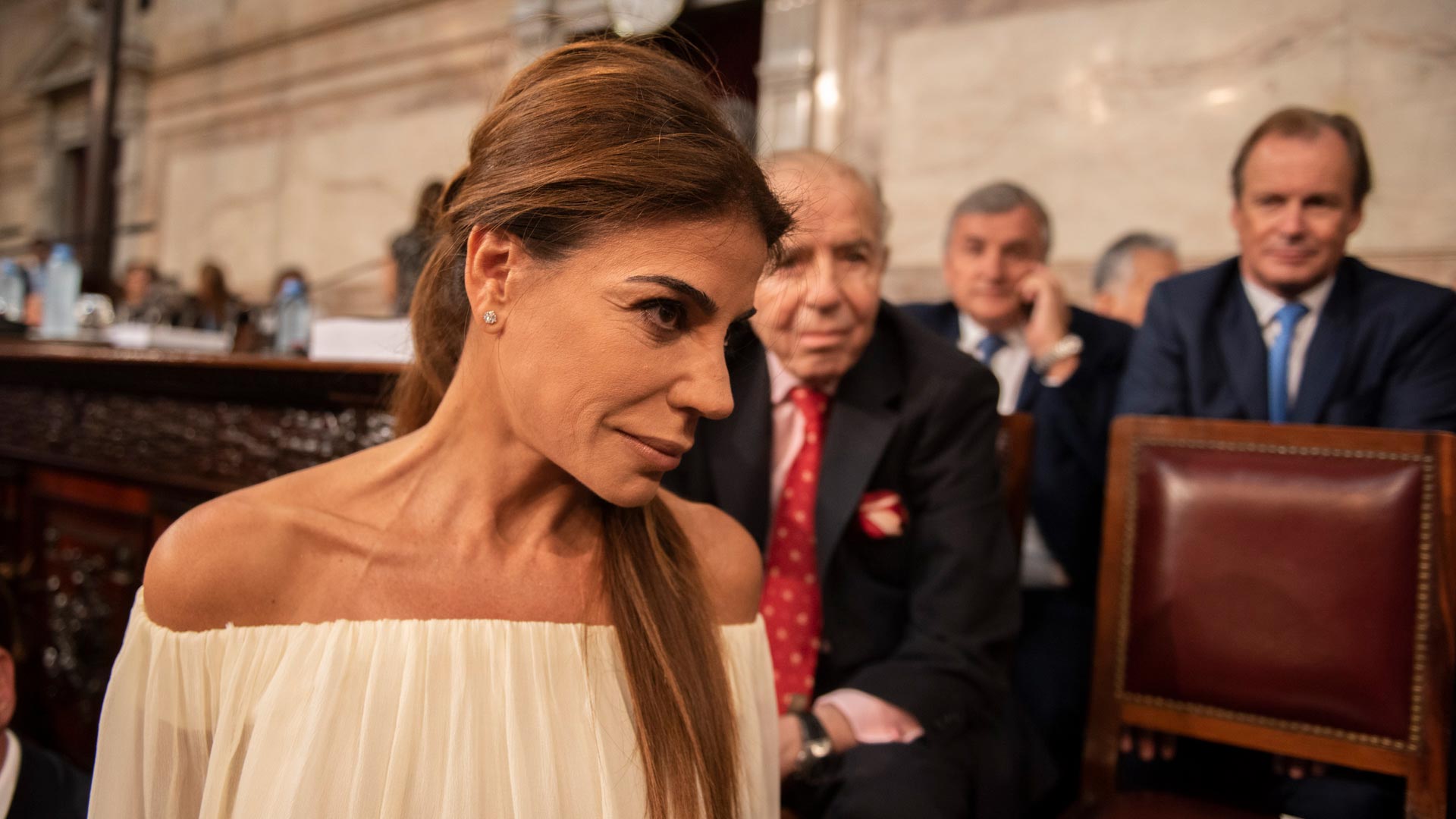 Zulemita Menem apostó por un vestido claro en color