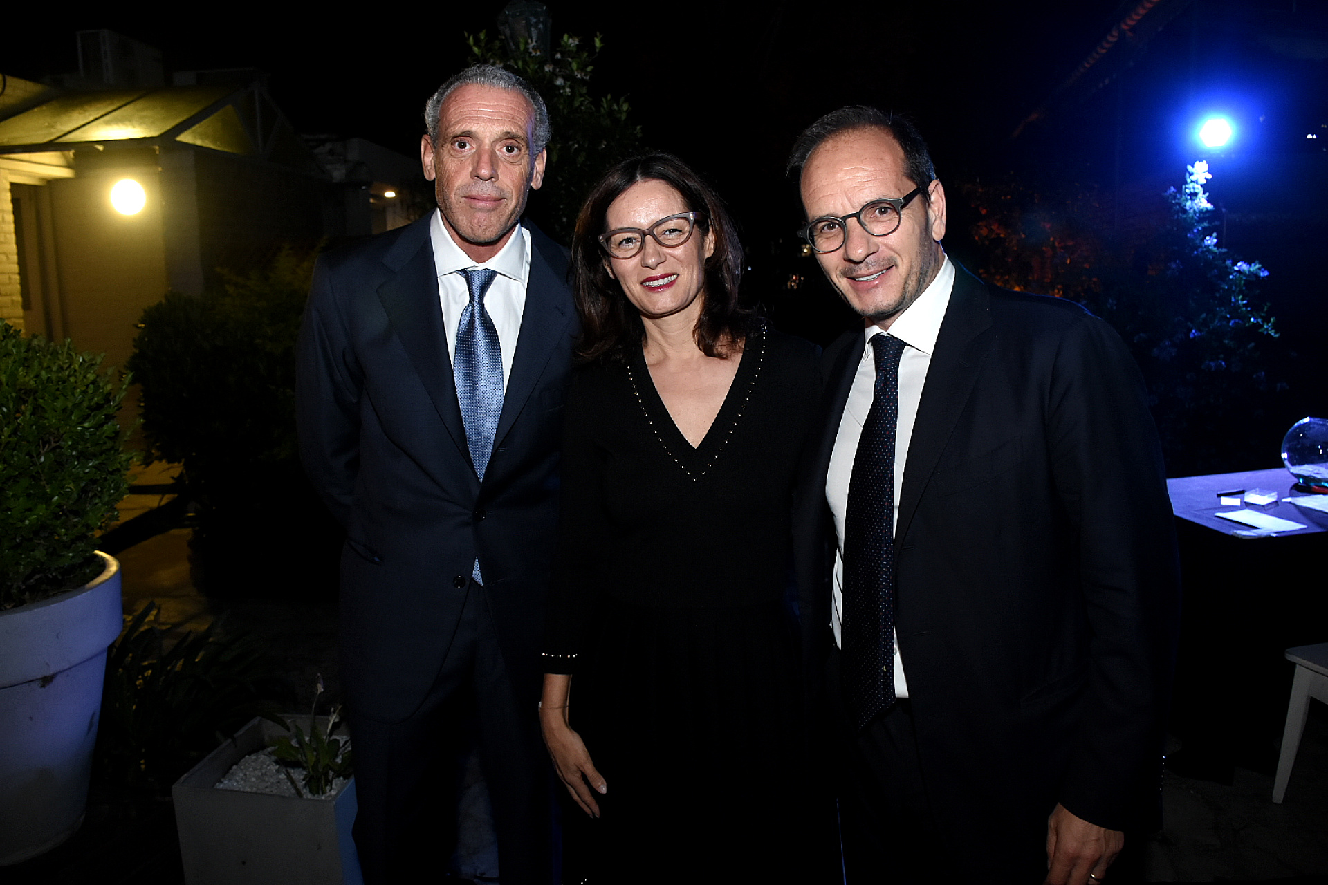 El presidente de la Cámara de Comercio Italiana Argentina, Giorgio Alliata di Montereale, junto al embajador de Italia en la Argentina, Giuseppe Manzo, y su mujer Alma