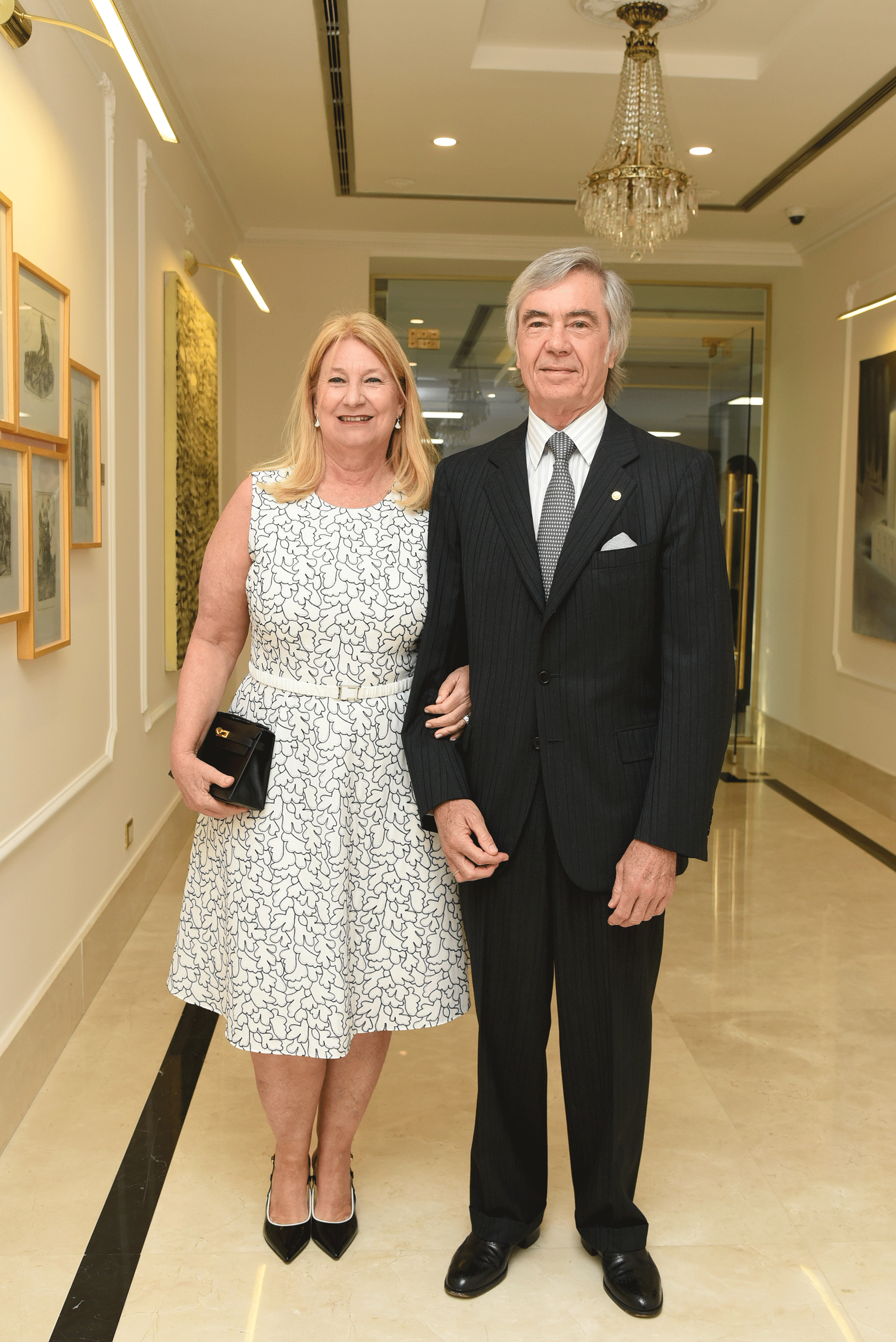 María Taquini de Blaquier y Charlie Blaquier