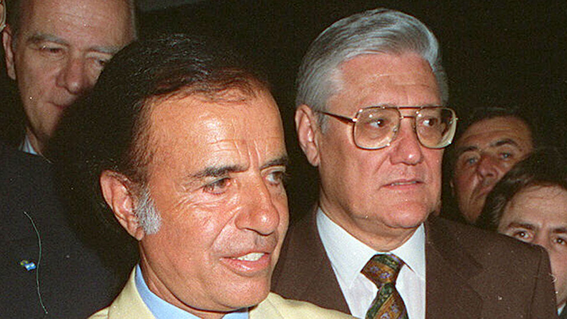 Carlos Menem y Eduardo Angeloz