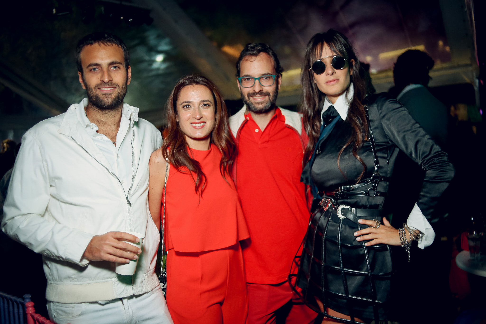 Felipe, Magdalena y Ricardo Grüneisen junto a Concepción Cochrane Blaquier