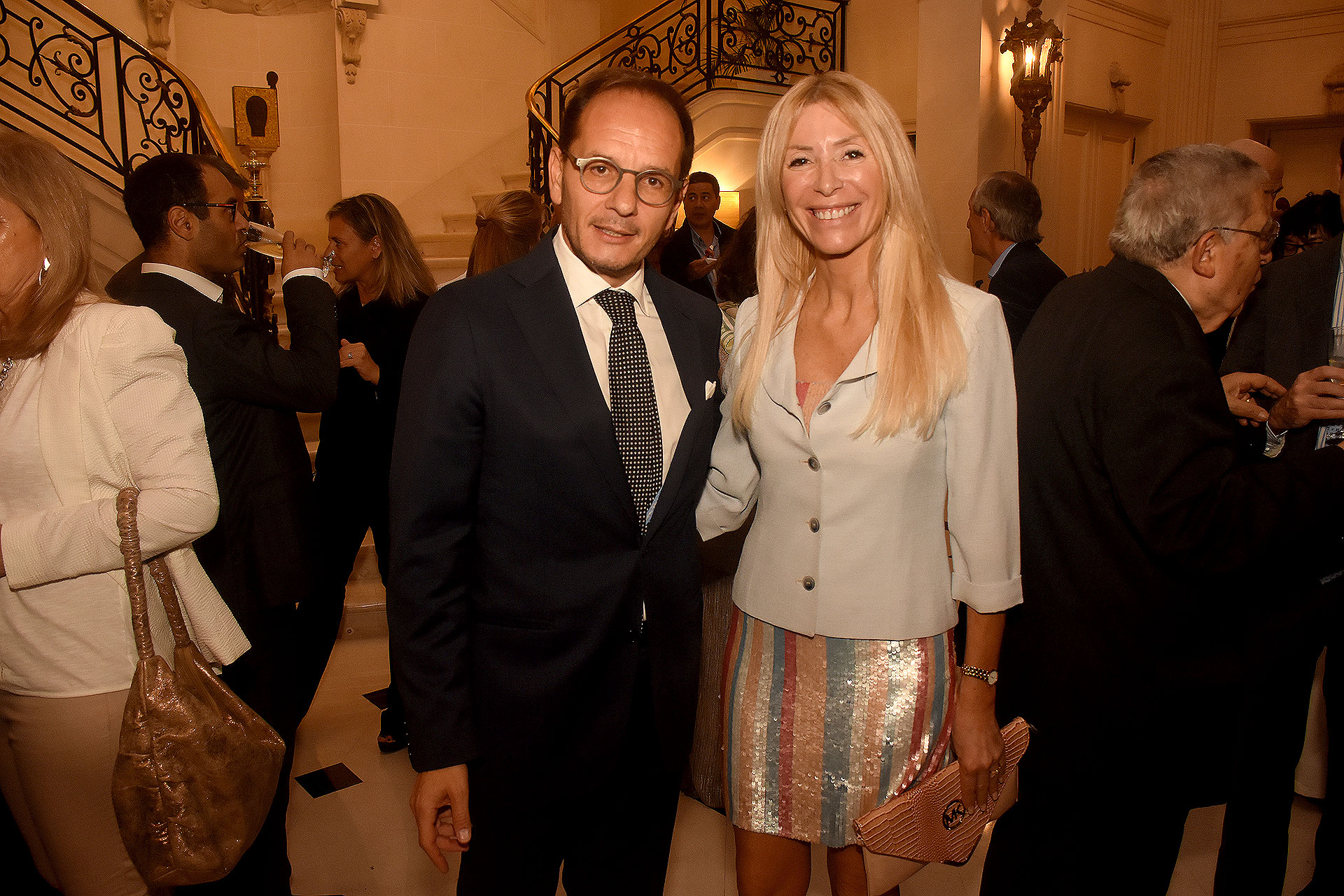 Giuseppe Manzo y Susana Schiliró Clur, directora de comunicación y marketing de LGI