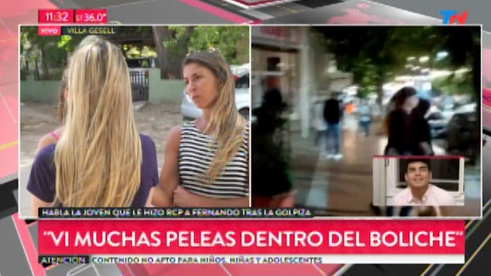 Las agresiones naturalizadas en los boliches de Villa Gesell también son parte de la inacción estatal frente a la violencia (Captura TN)