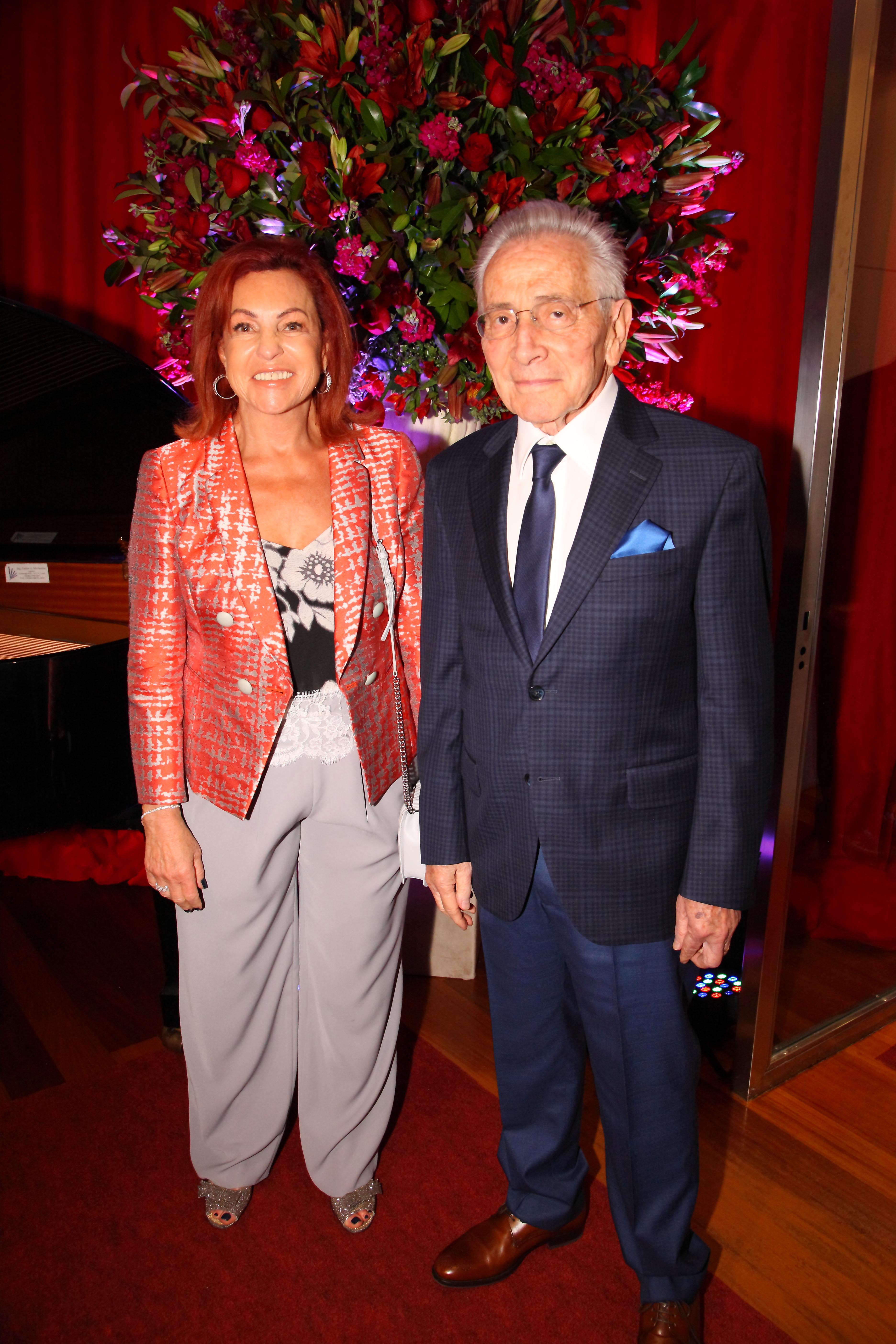 El escritor Marcos Aguinis y su mujer Nora