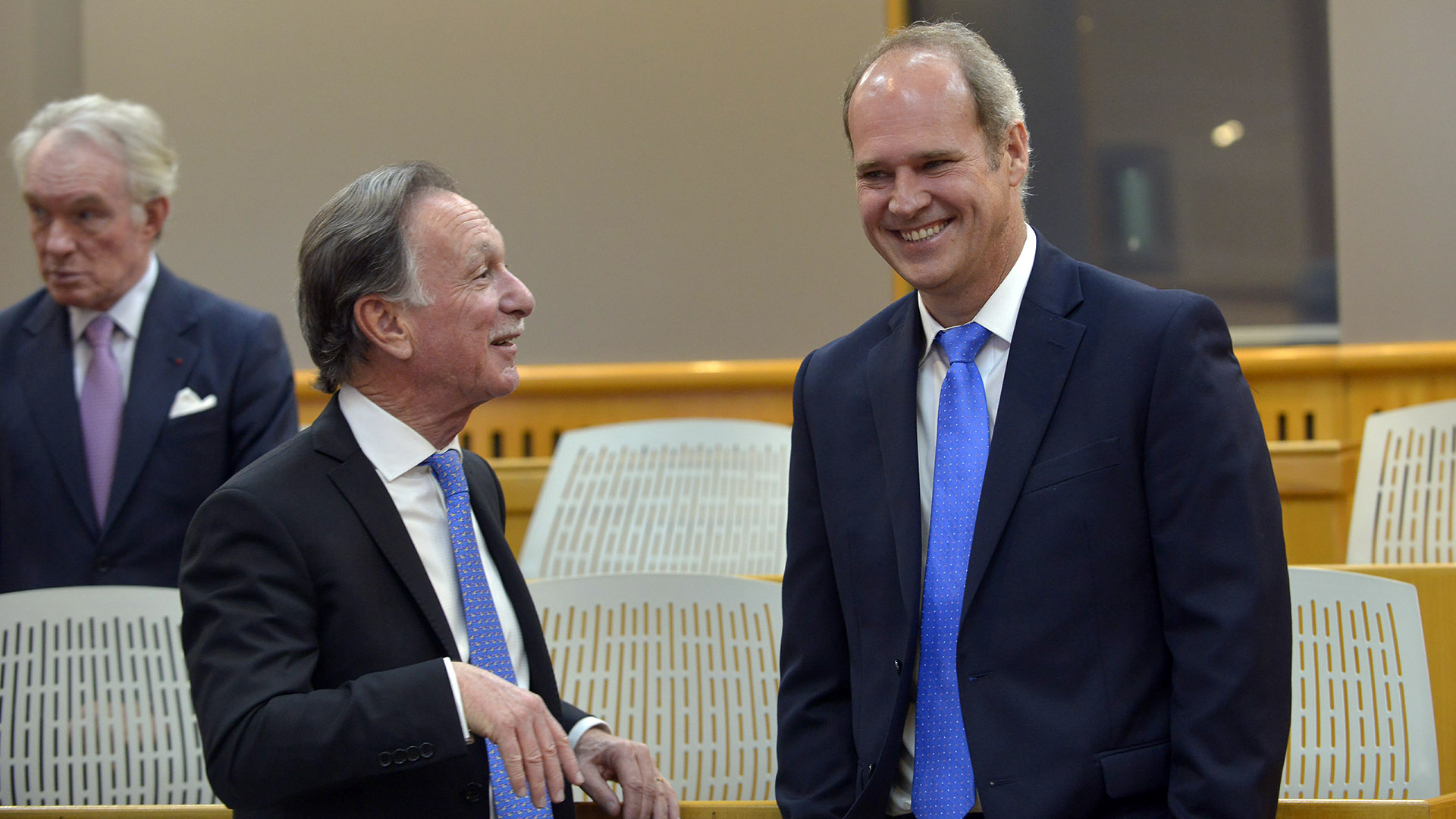 Gustavo Weiss, ex presidente de Camarco, y Javier Bolzico, presidente de ADEBA