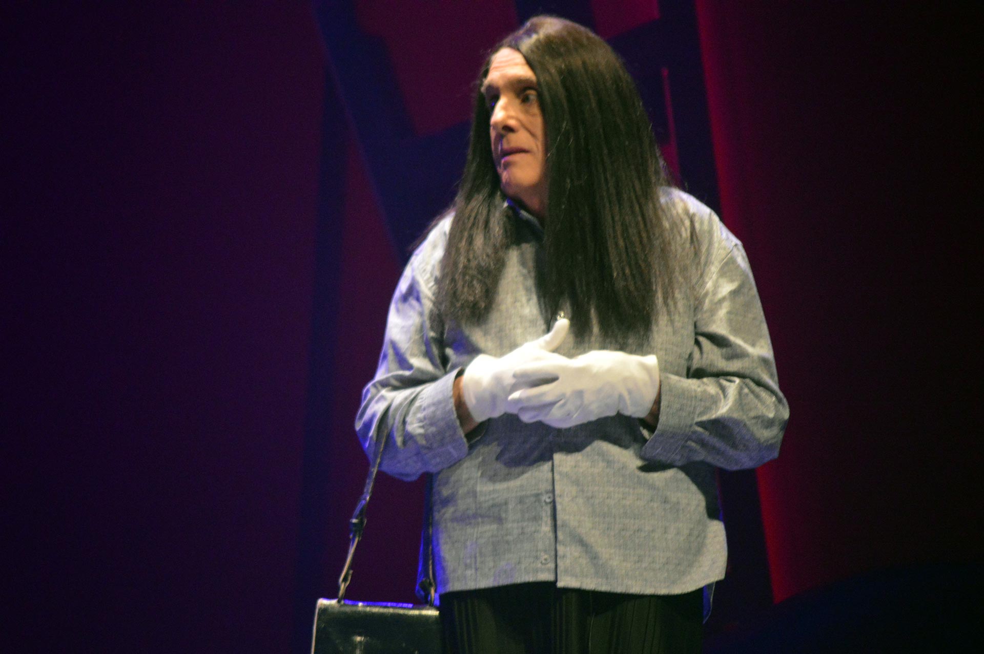 Soledad Dolores Solari, en el espectáculo producido por Guillermo Marín