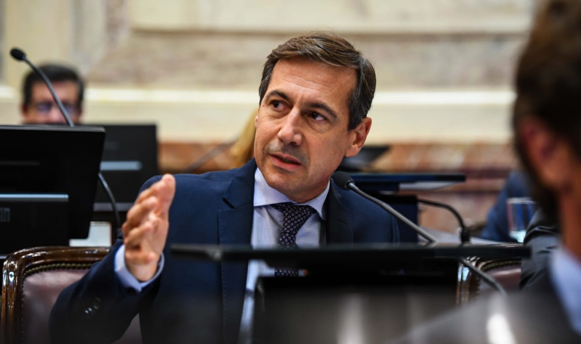 Luis Naidenoff, jefe del interbloque de Juntos por el Cambio en el Senado