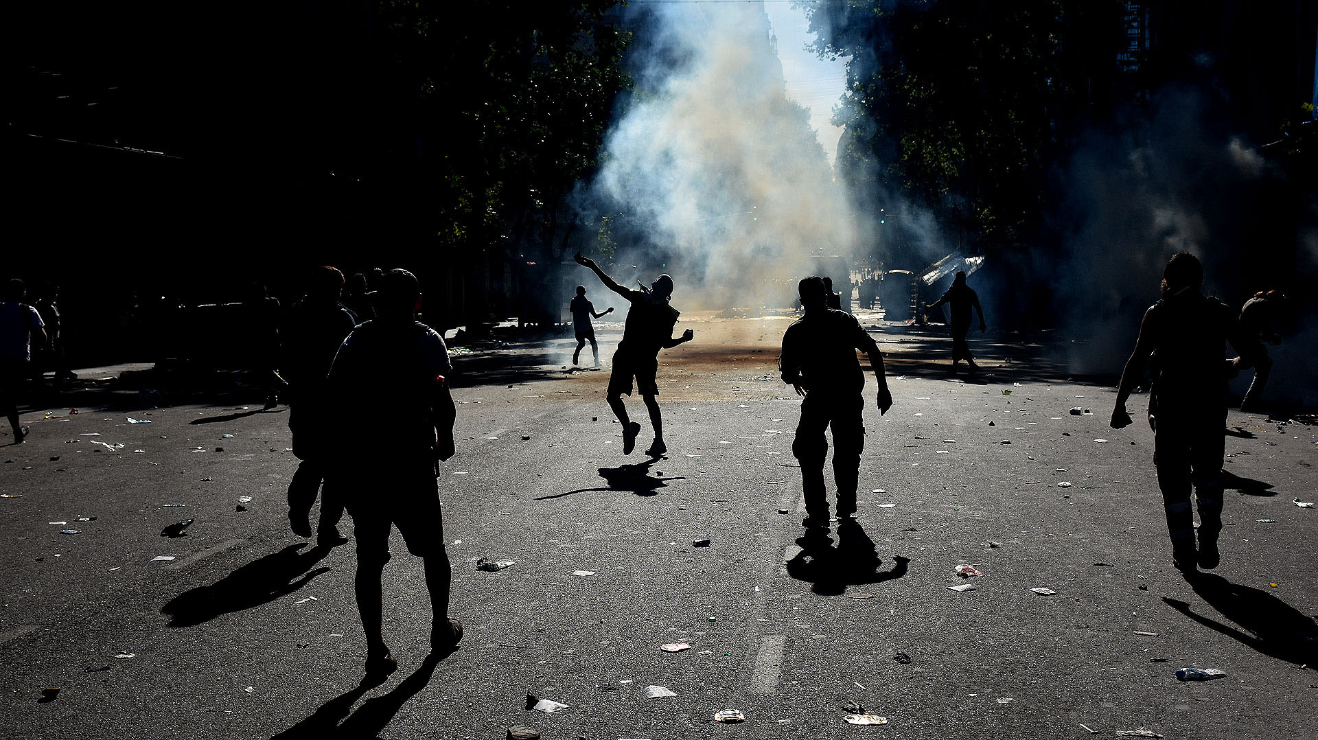La sanción de la reforma previsional de diciembre de 2017, hoy suspendida, causó graves incidentes en el Congreso (Nicolás Stulberg)