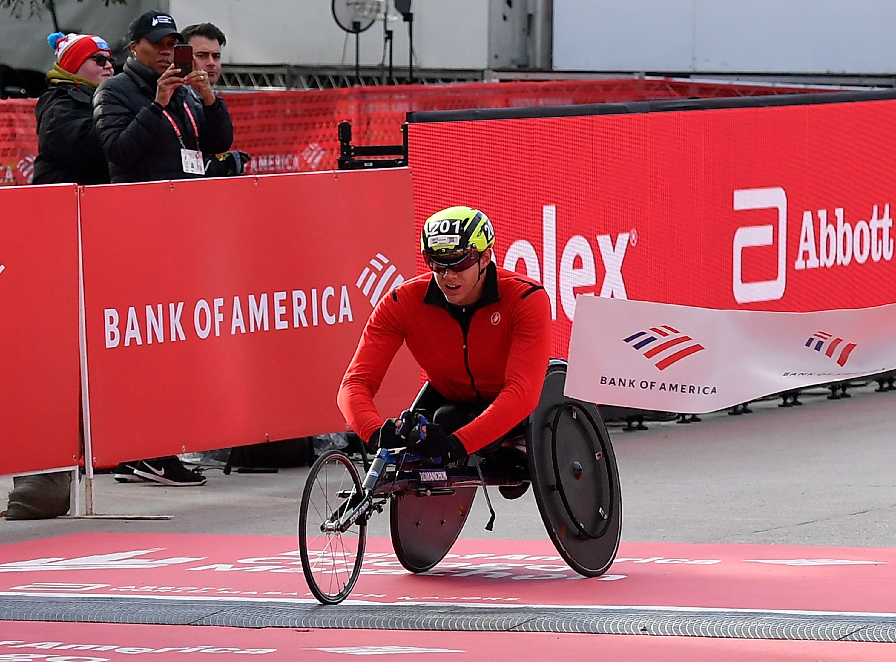 Daniel Romanchuk fue el más rápido en la categoría masculina sobre silla de ruedas