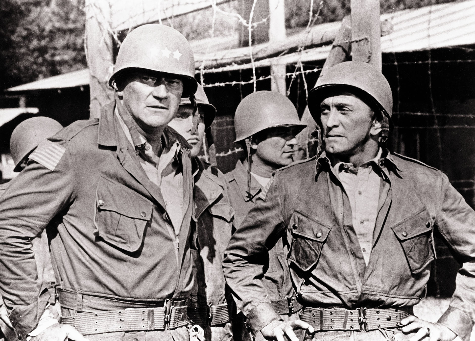 John Wayne y Kirk Douglas en